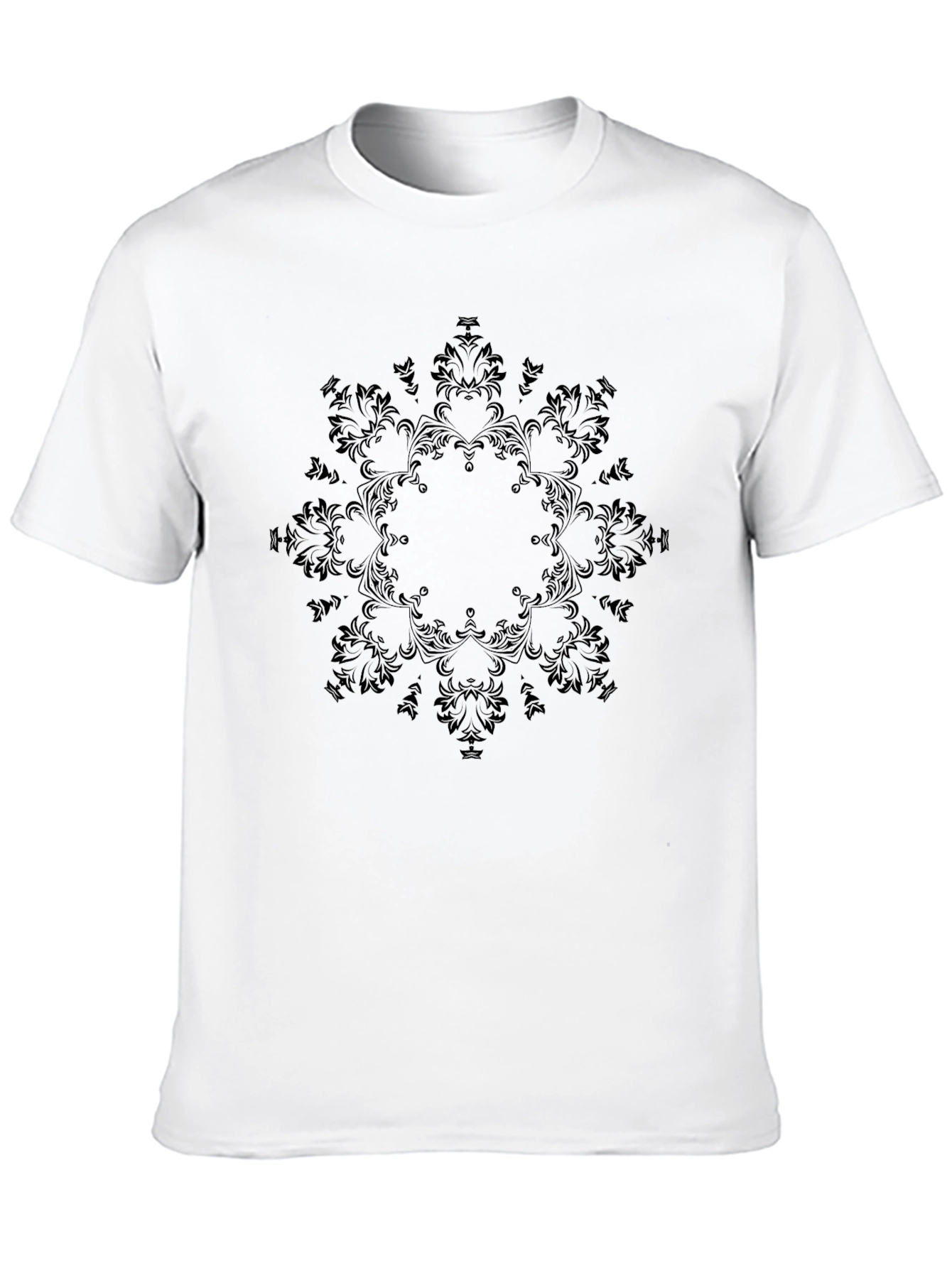 Elegant Black Mandala Graphic Tee