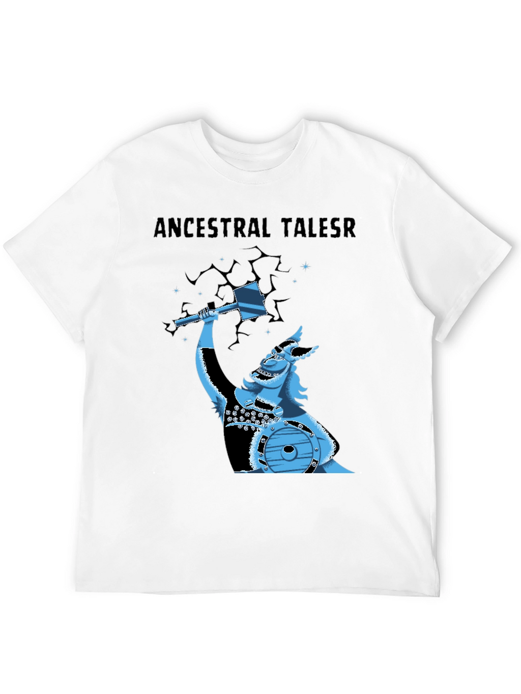 Ancestral Tales Viking Graphic Tee - Black