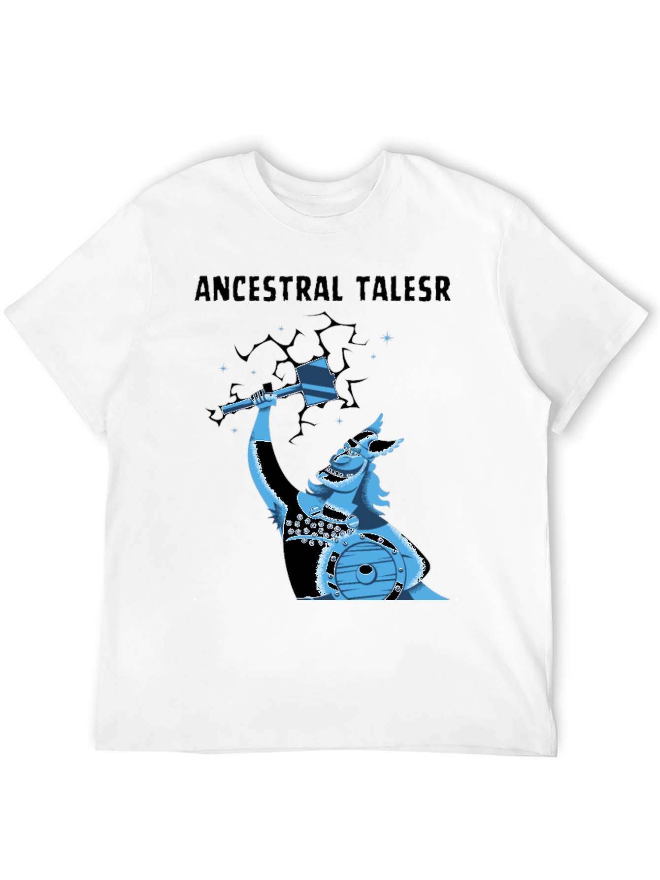 Ancestral Tales Viking Graphic Tee - Black
