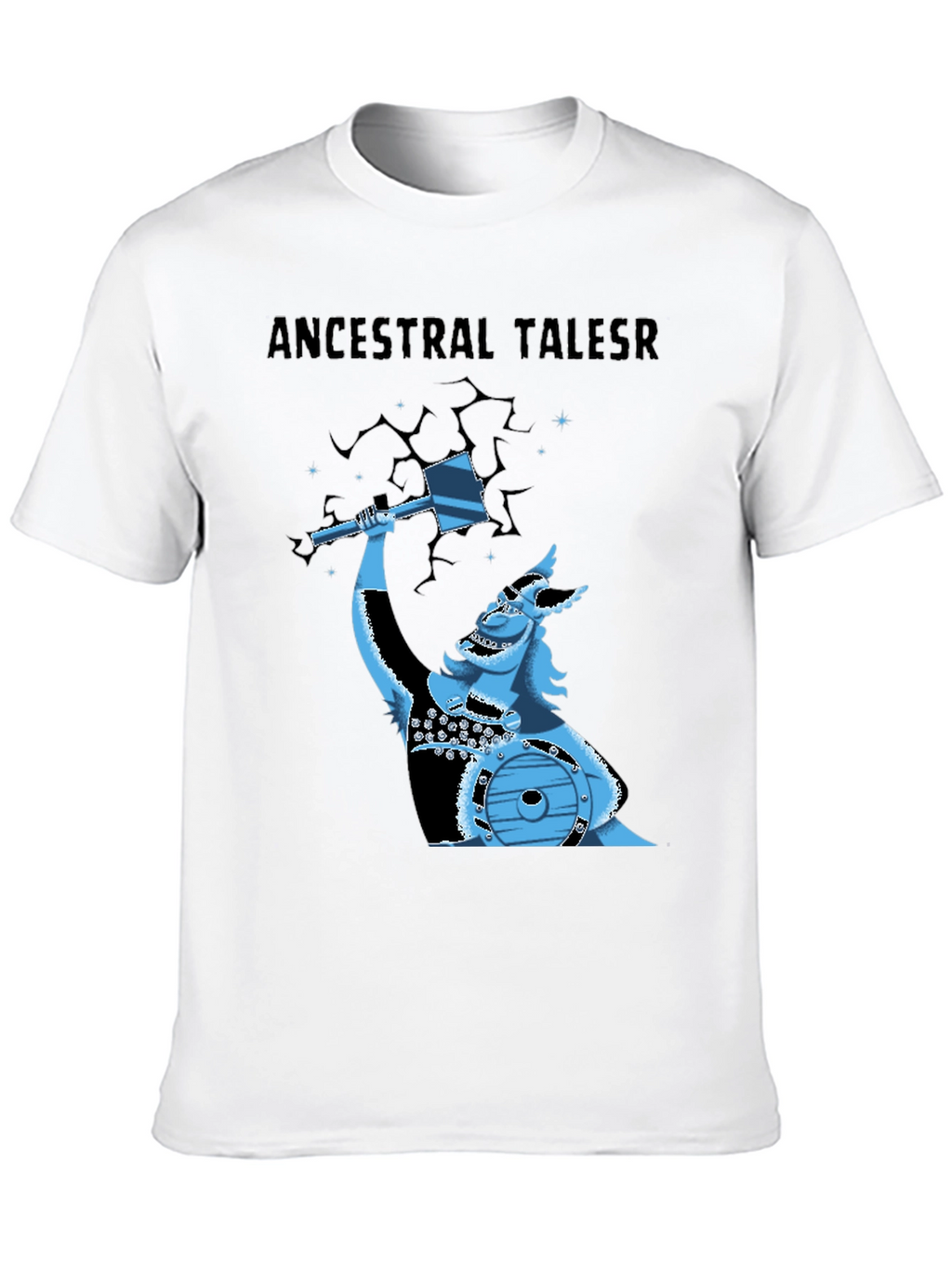 Ancestral Tales Viking Graphic Tee - Black