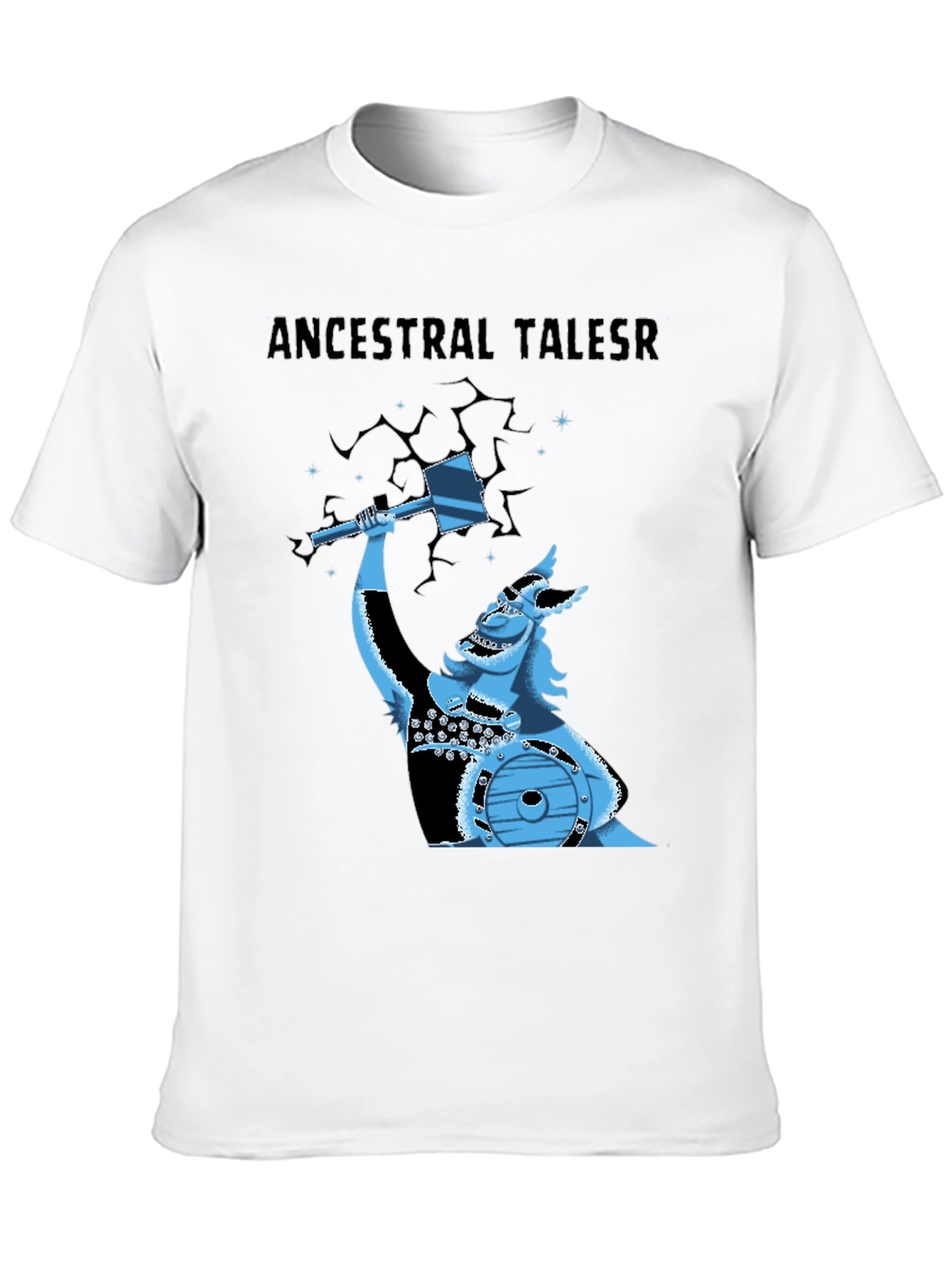 Ancestral Tales Viking Graphic Tee - Black
