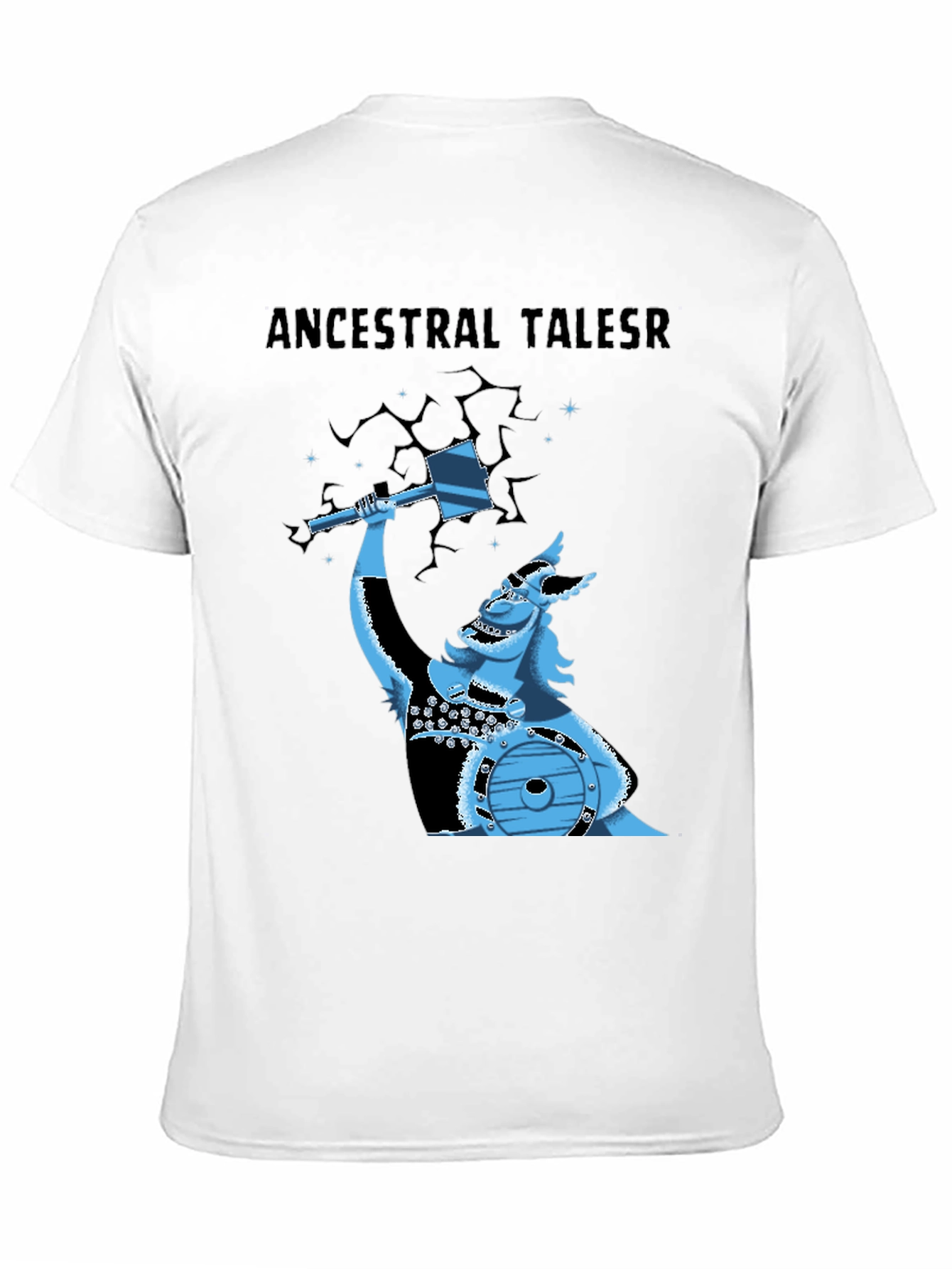 Ancestral Tales Viking Graphic Tee - Black