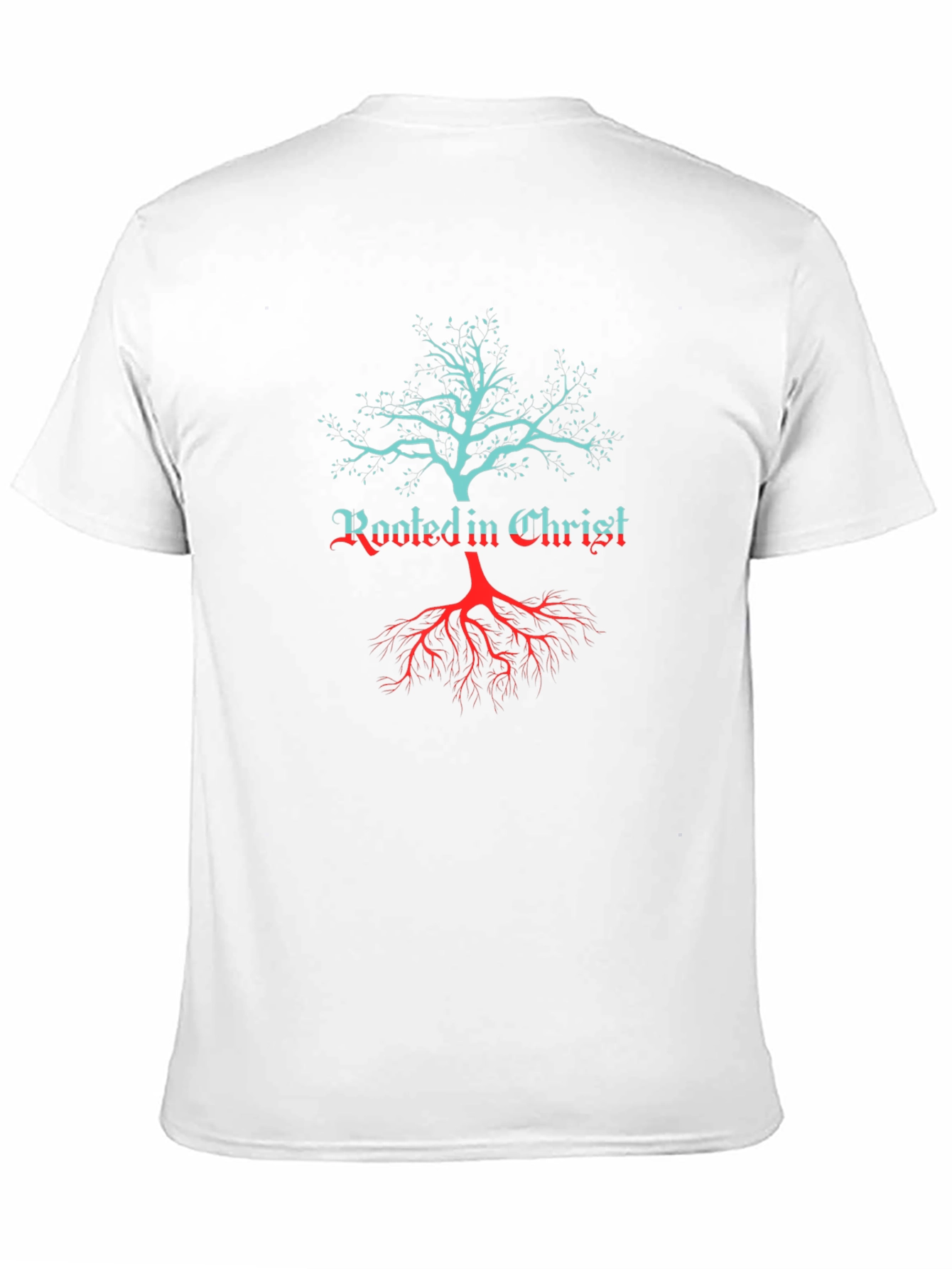 Rooted in Christ Tree Graphic T-Shirt