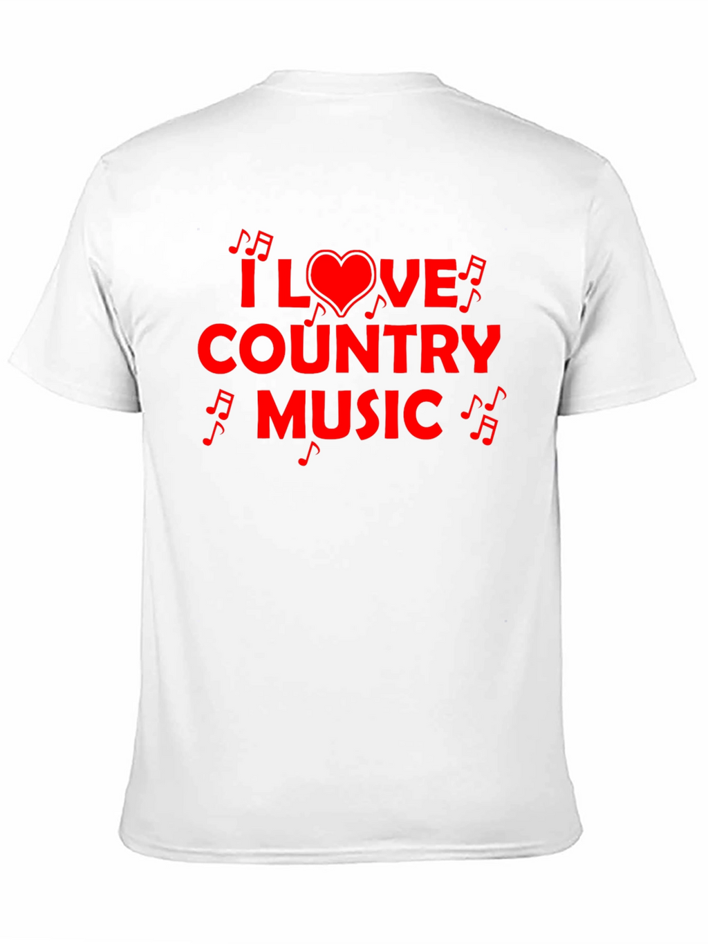 I Love Country Music Graphic Tee - Black