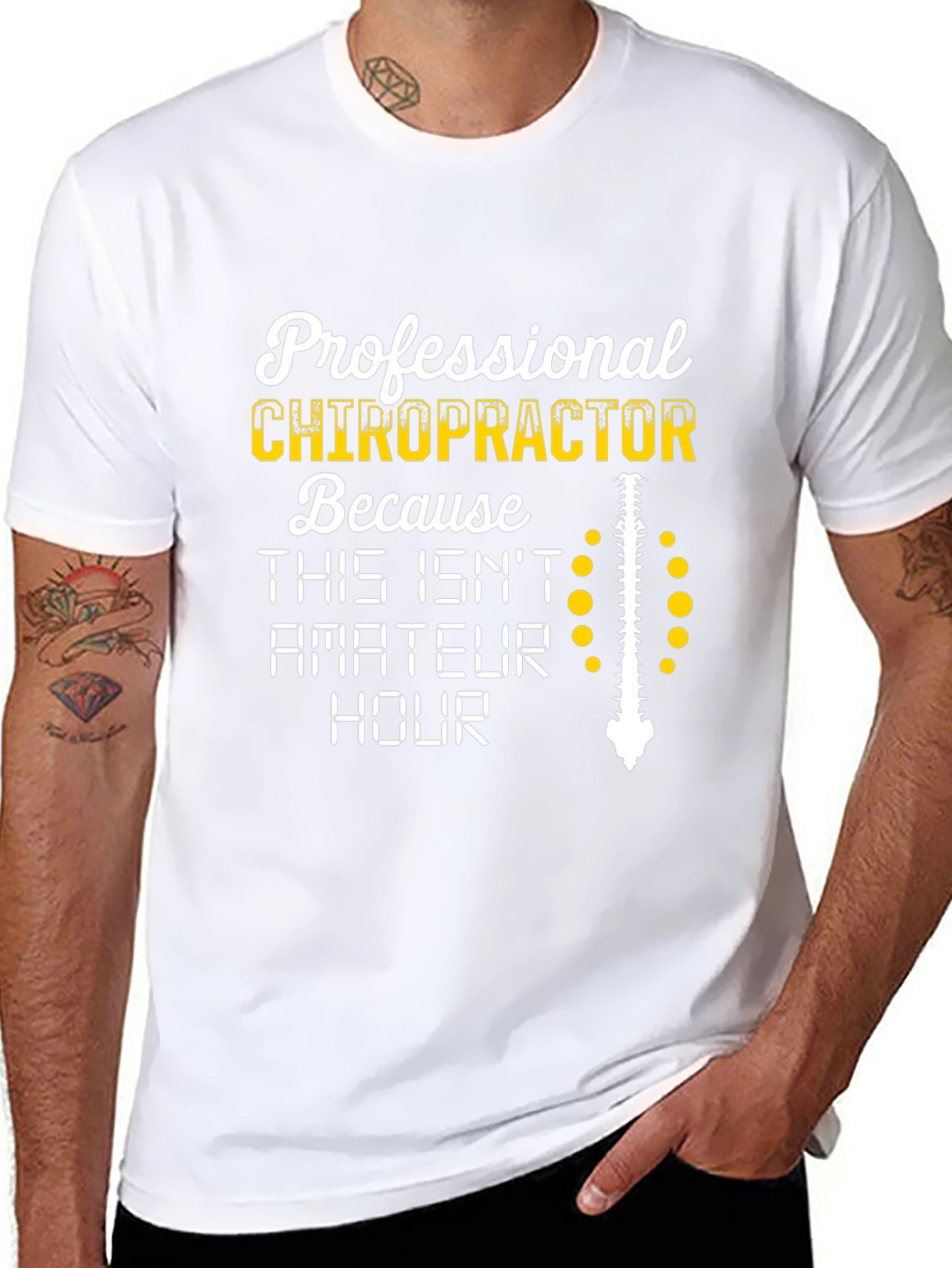Chiropractor T-Shirt - Professional Spine Design
