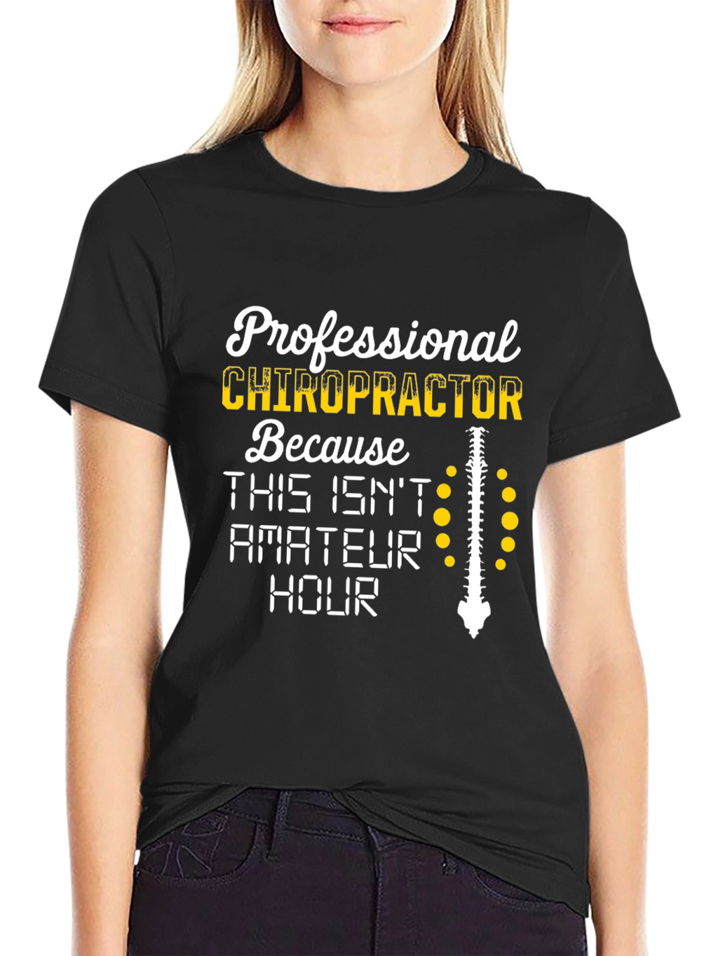 Chiropractor T-Shirt - Professional Spine Design