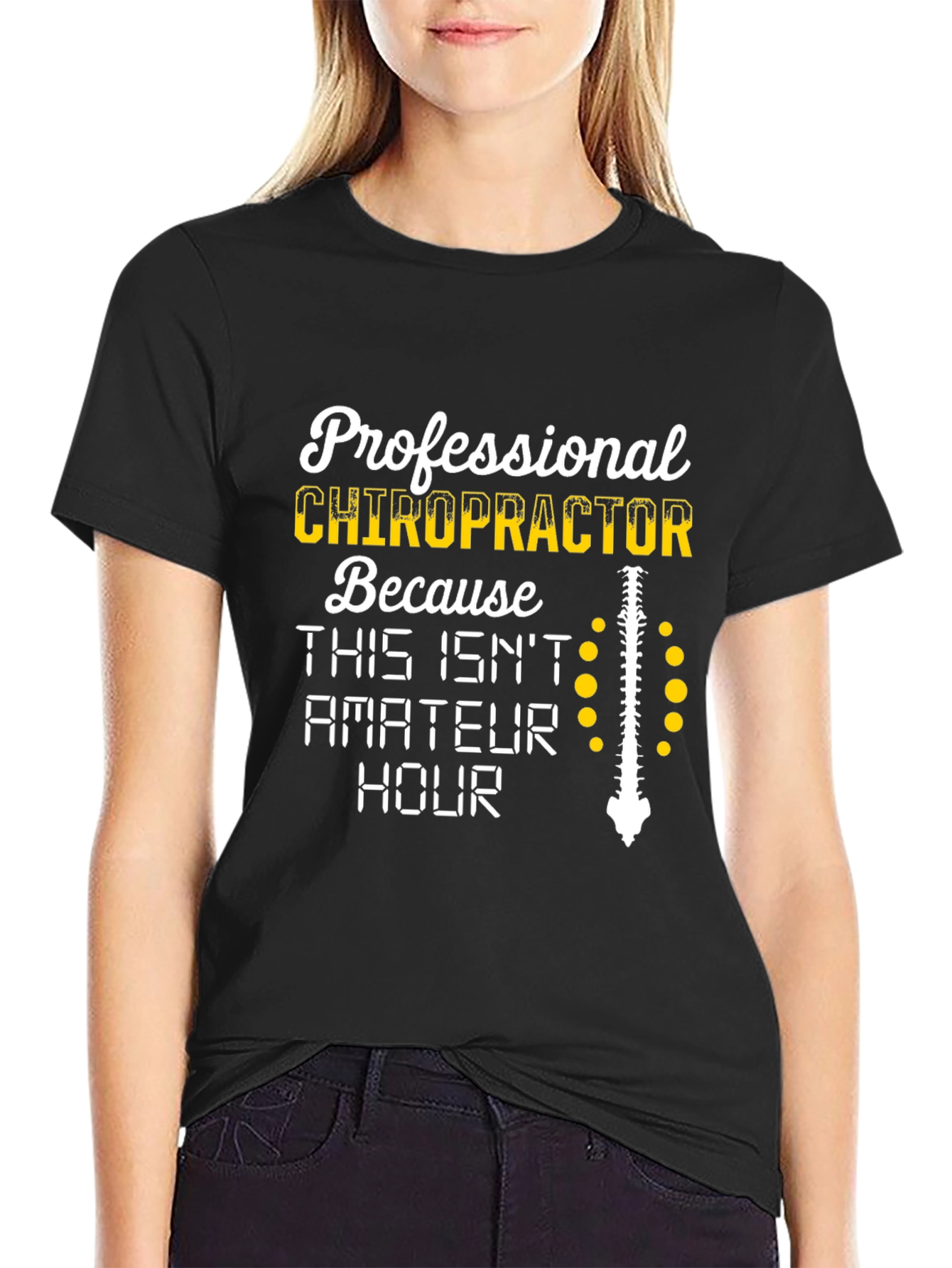 Chiropractor T-Shirt - Professional Spine Design