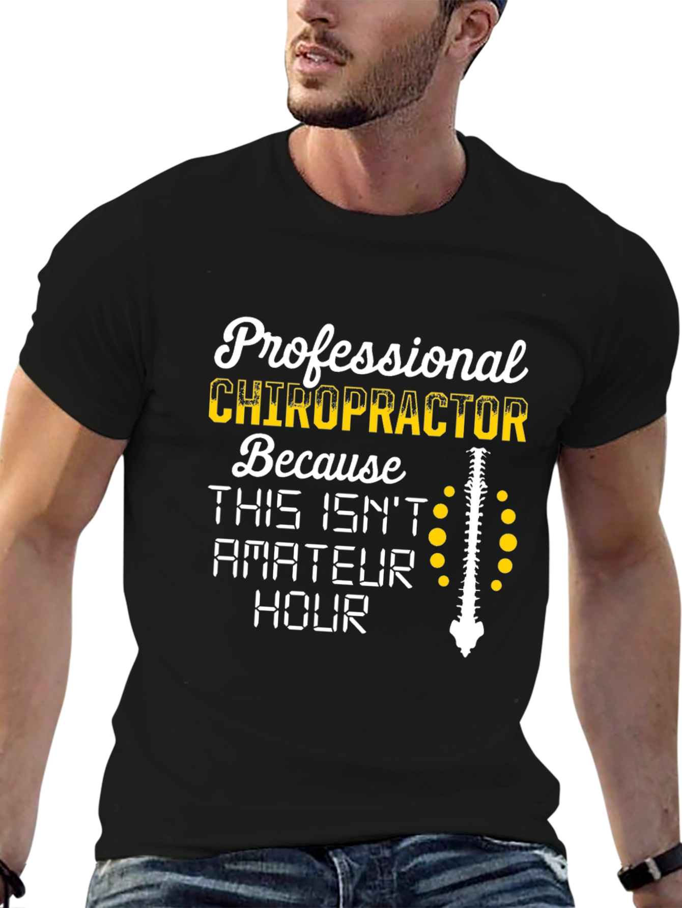 Chiropractor T-Shirt - Professional Spine Design