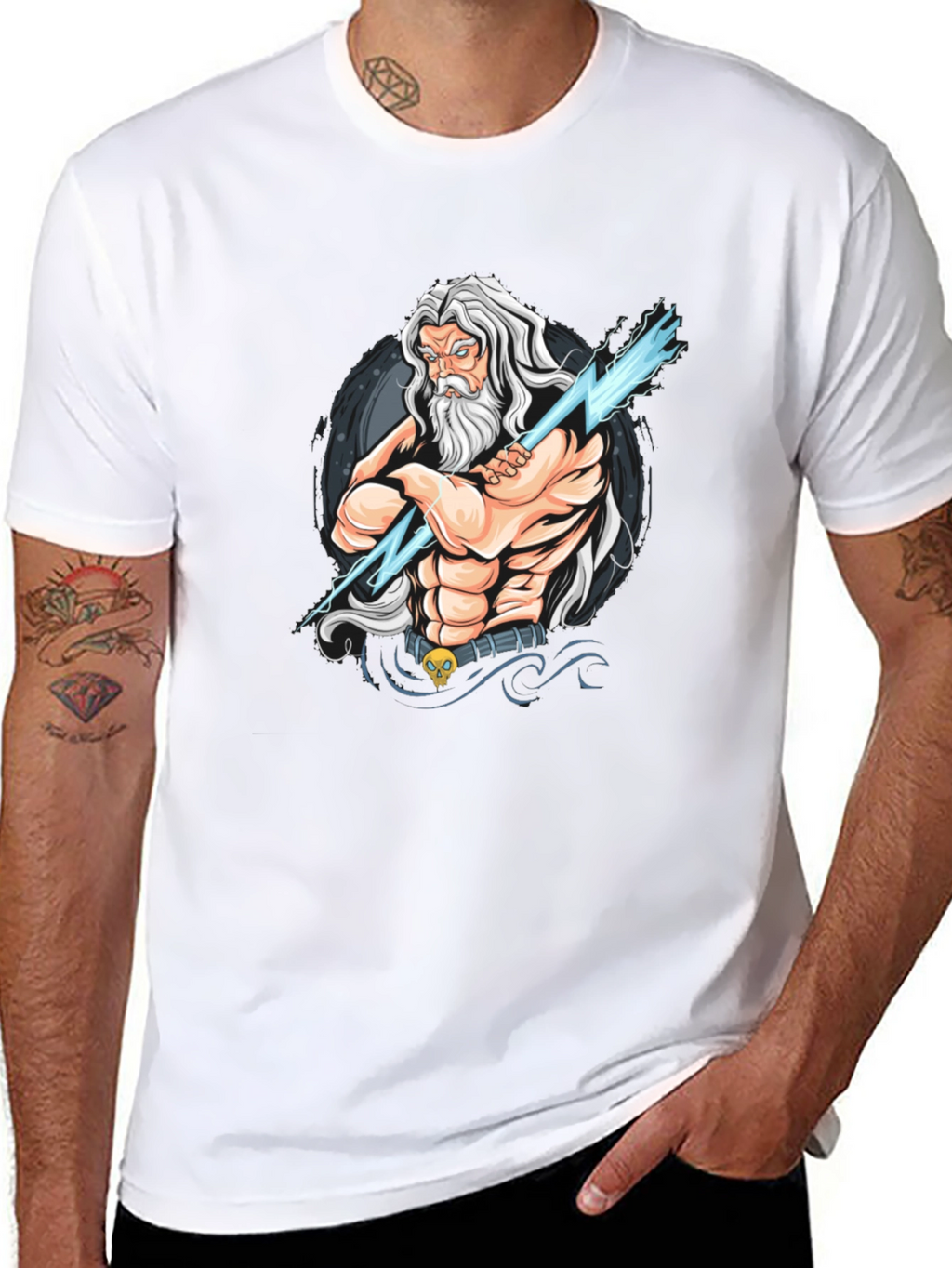 Zeus Graphic Tee - God of Thunder T-Shirt