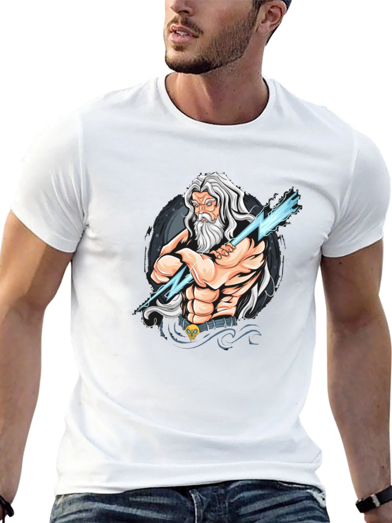 Zeus Graphic Tee - God of Thunder T-Shirt