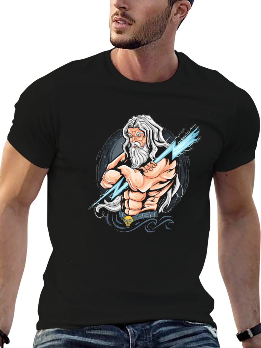 Zeus Graphic Tee - God of Thunder T-Shirt