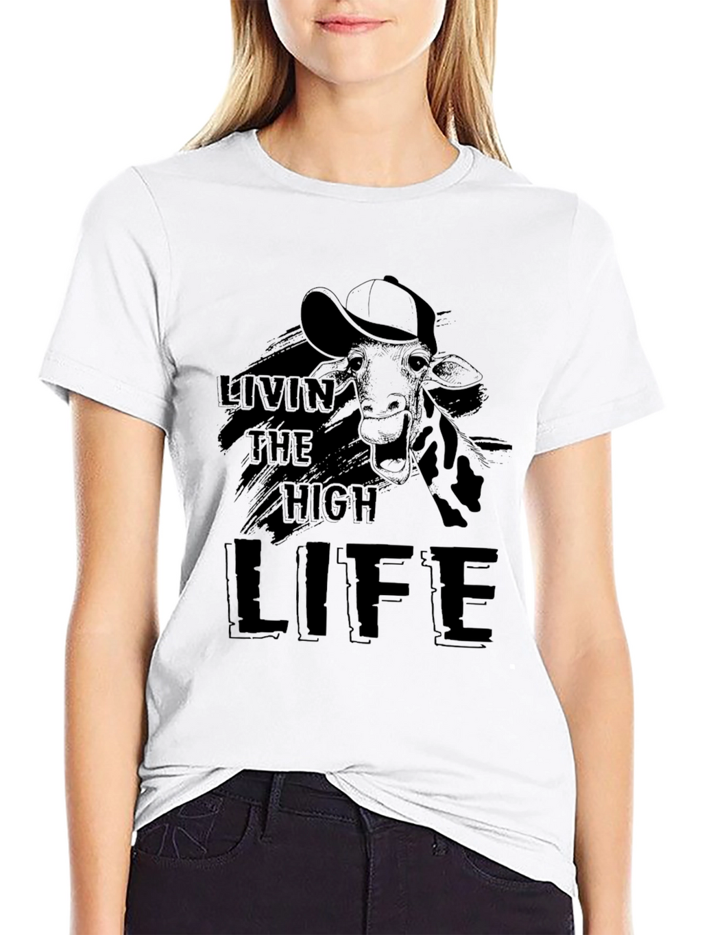Livin the High Life Giraffe T-Shirt