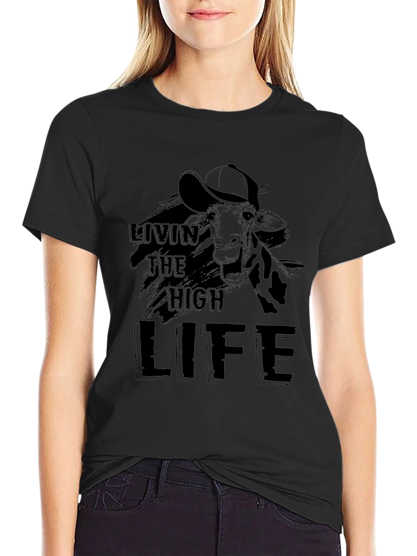 Livin the High Life Giraffe T-Shirt