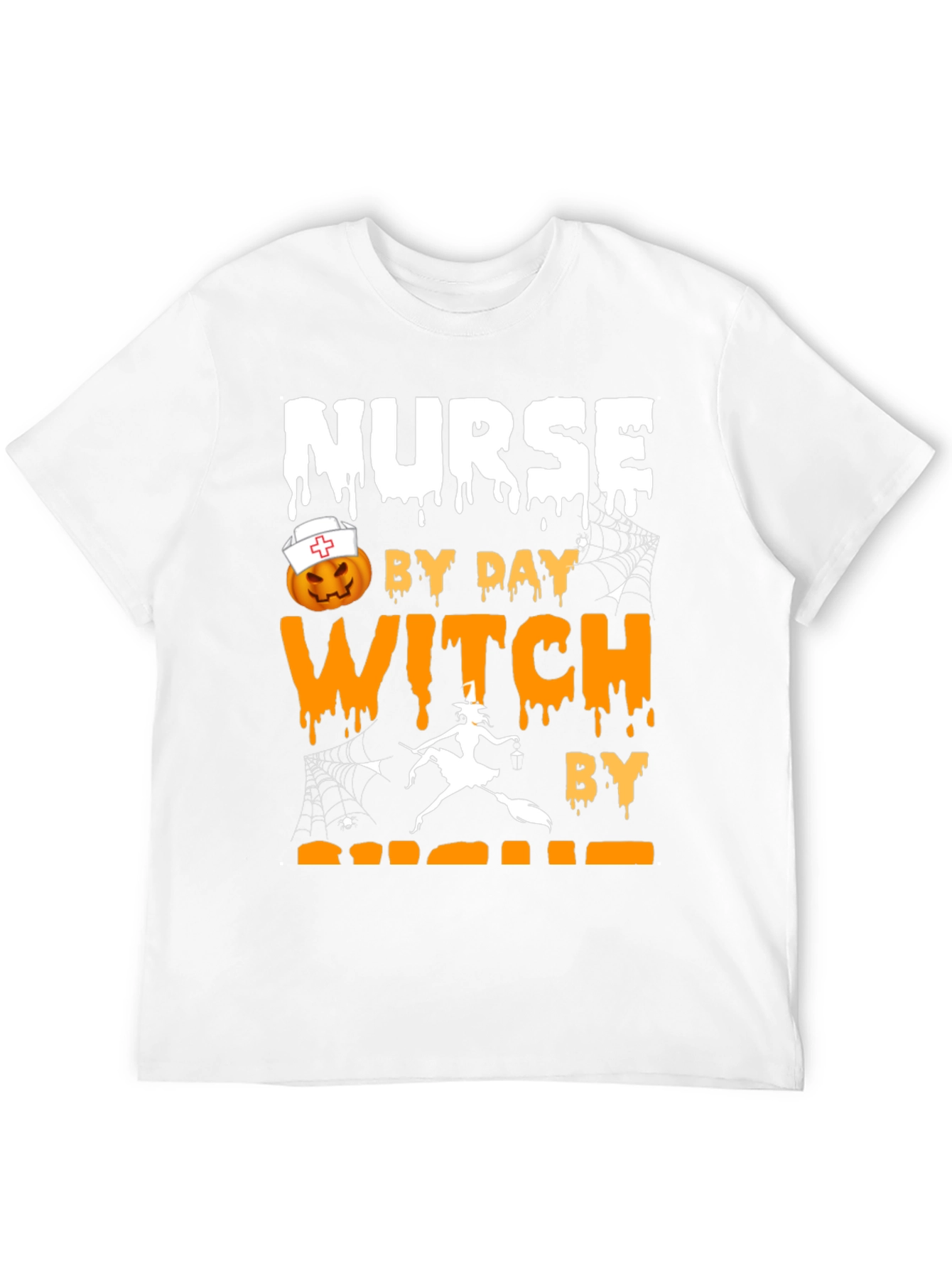 Nurse by Day Witch by Night Halloween T-Shirt