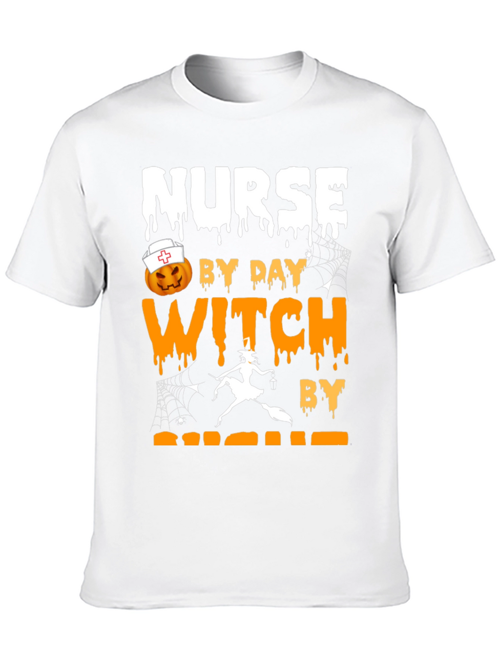 Nurse by Day Witch by Night Halloween T-Shirt