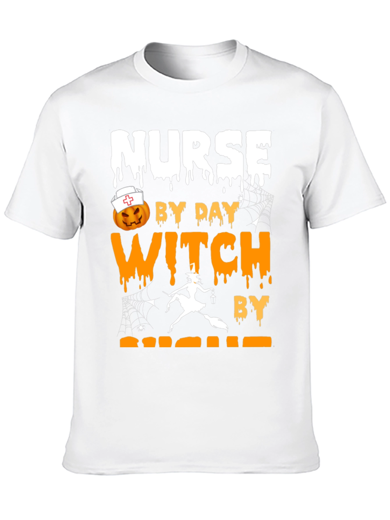 Nurse by Day Witch by Night Halloween T-Shirt