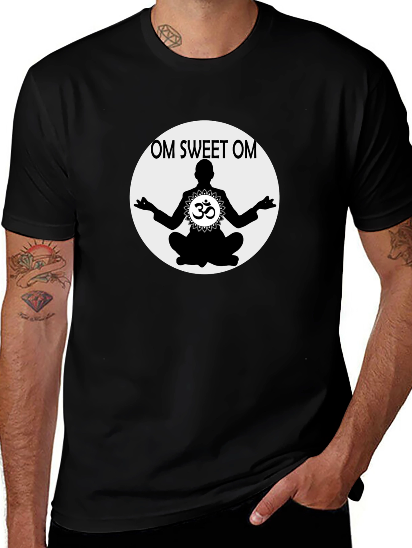 Om Sweet Om Graphic T-Shirt - Yoga Meditation Tee