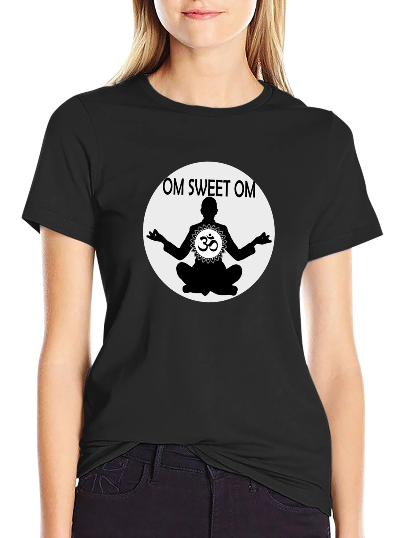 Om Sweet Om Graphic T-Shirt - Yoga Meditation Tee