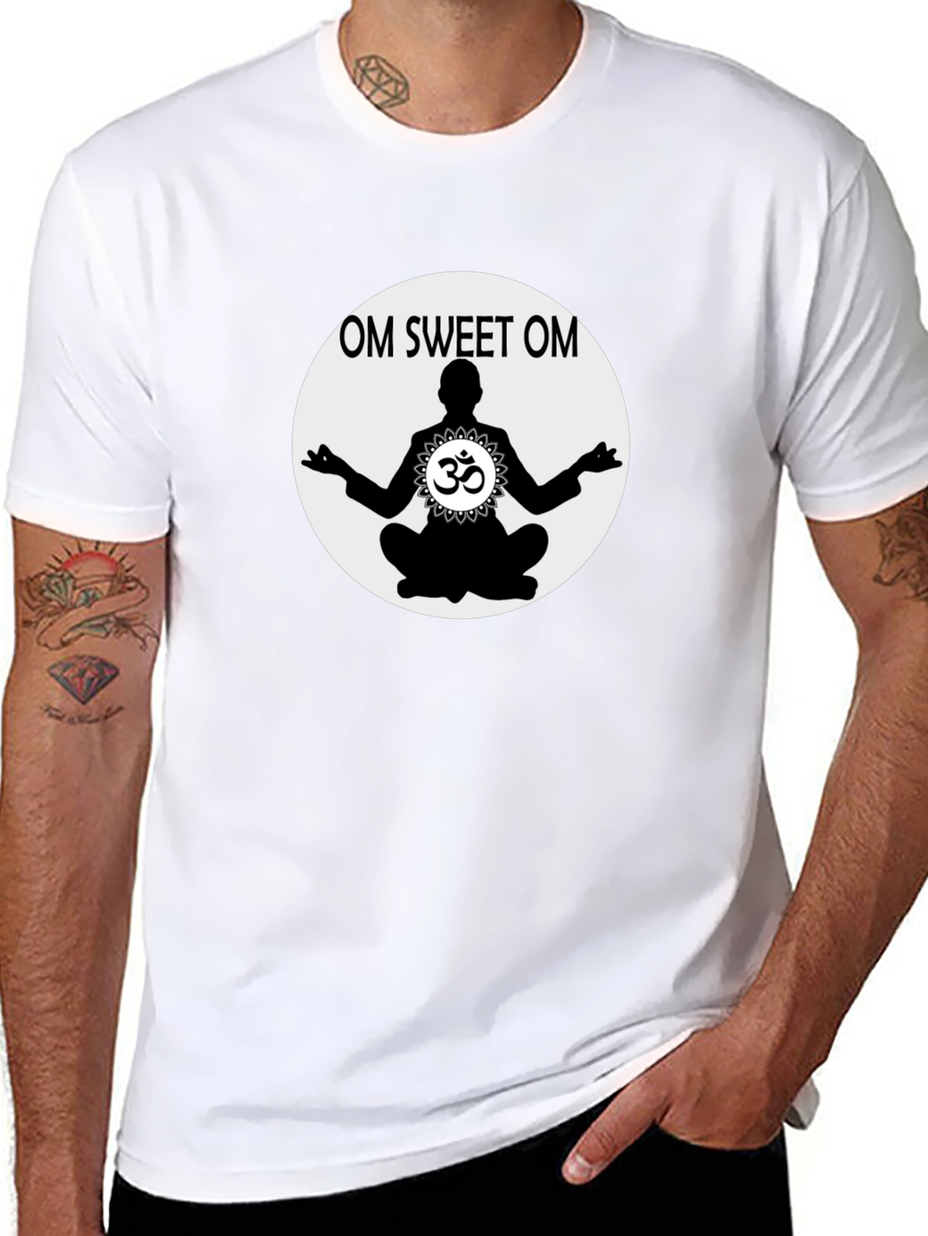 Om Sweet Om Graphic T-Shirt - Yoga Meditation Tee