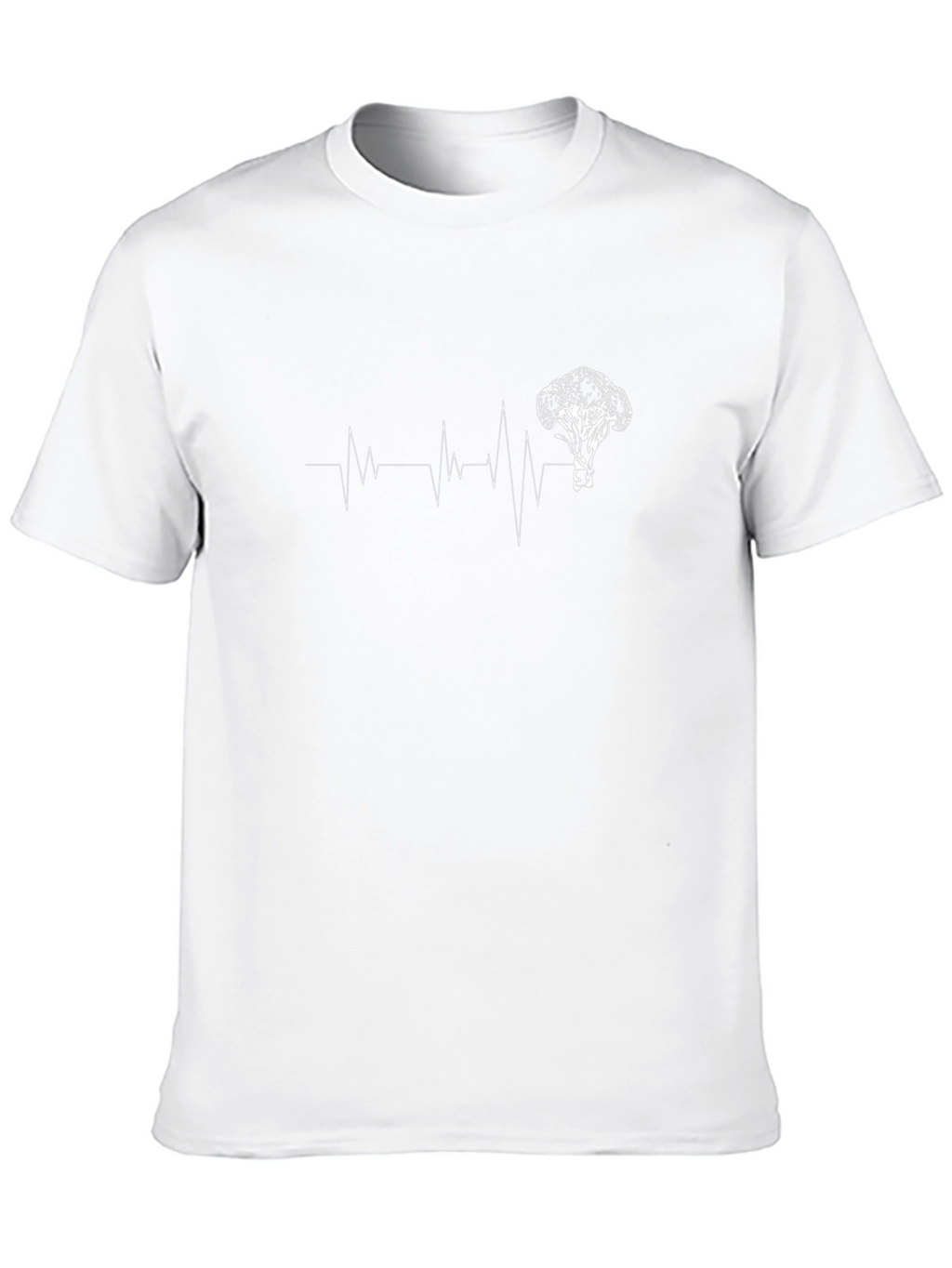 Broccoli Heartbeat T-Shirt - Novelty Tee