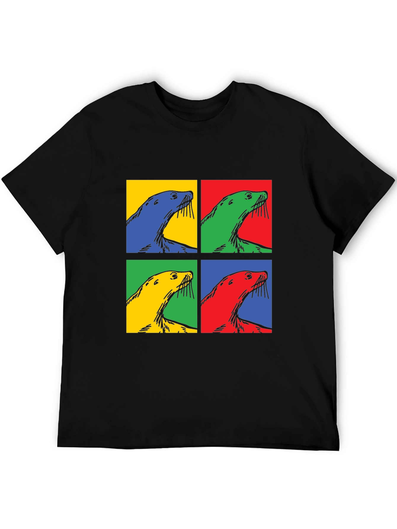 Pop Art Seal T-Shirt - Quirky Graphic Tee