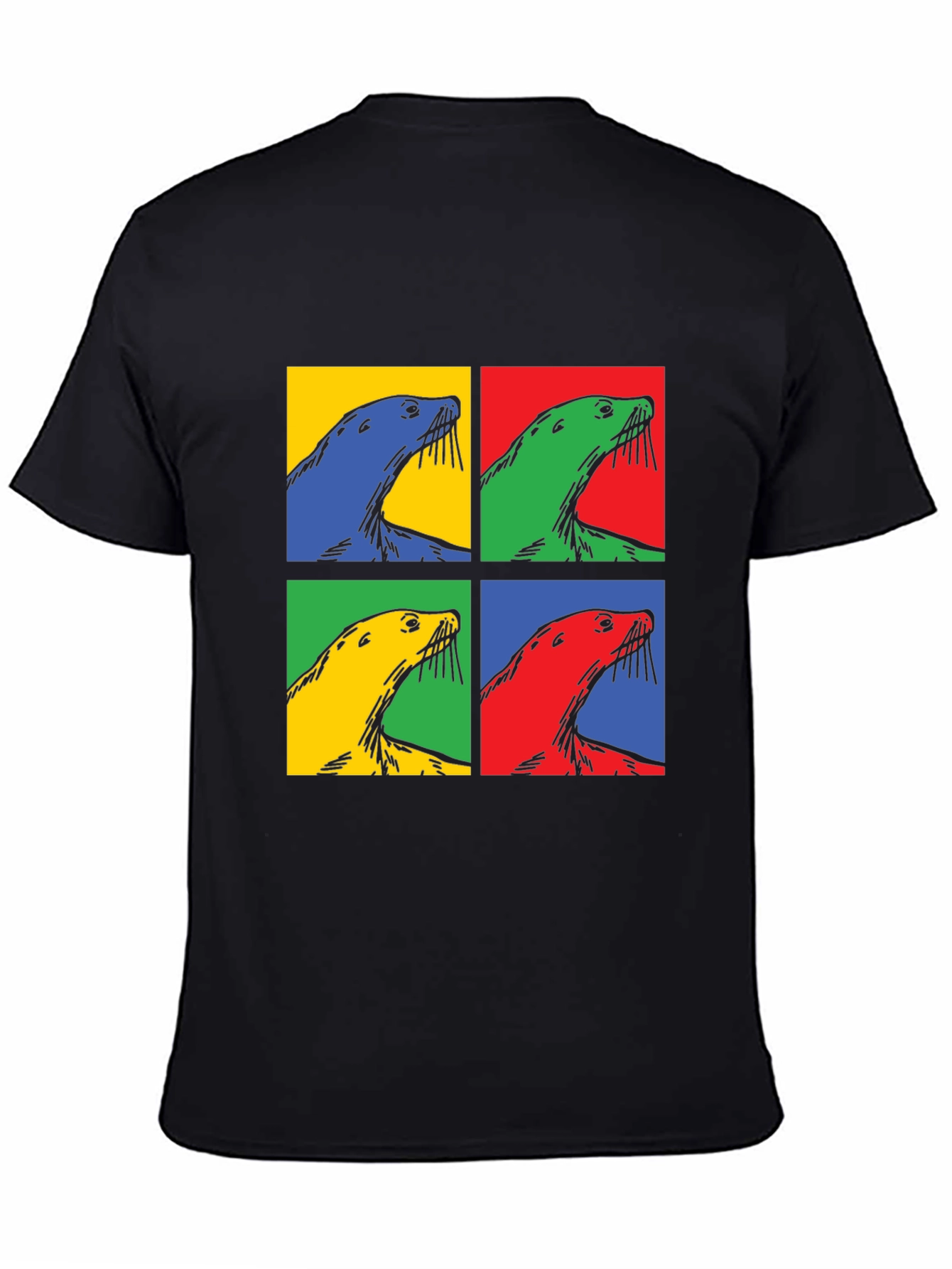 Pop Art Seal T-Shirt - Quirky Graphic Tee