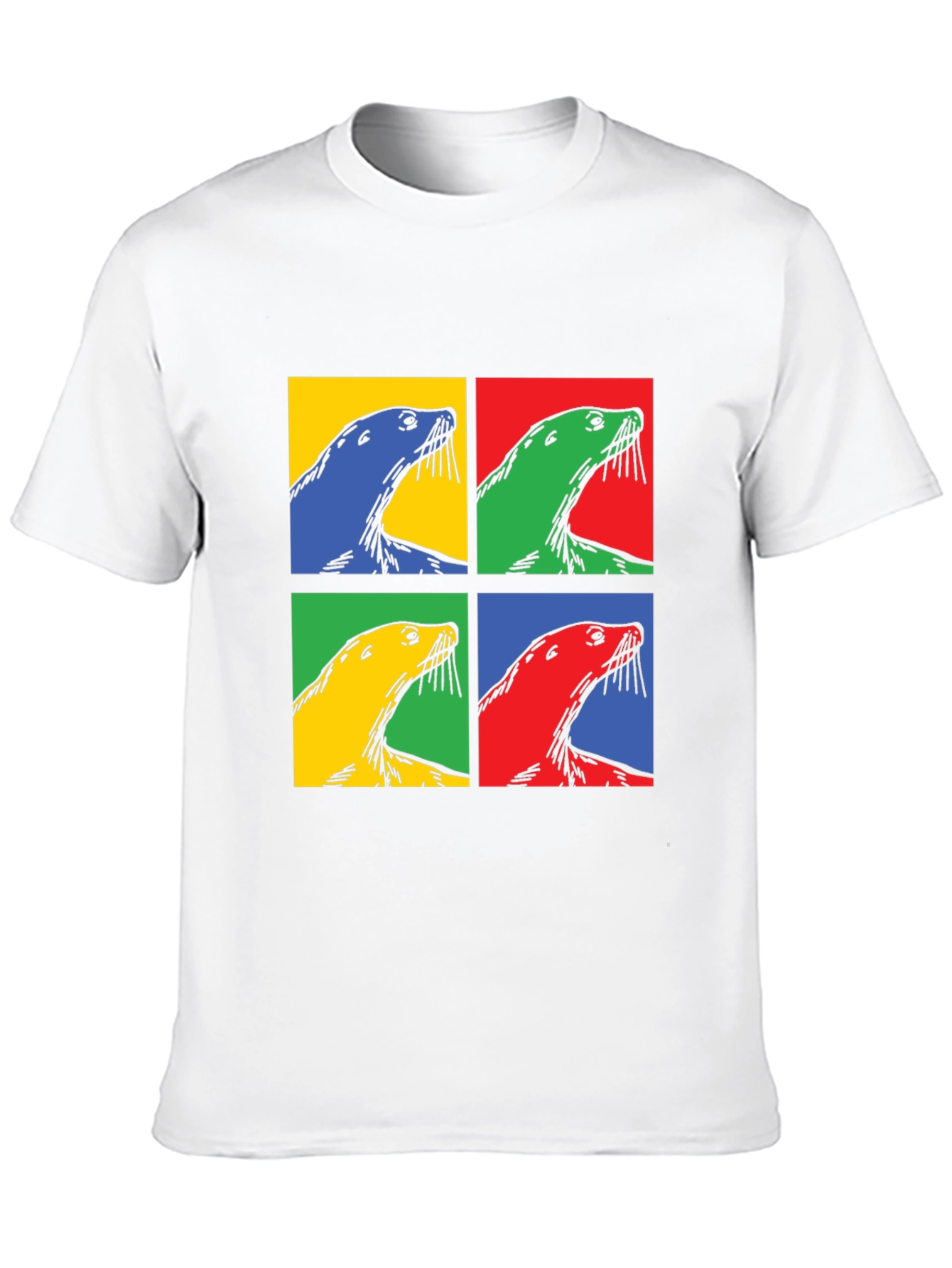 Pop Art Seal T-Shirt - Quirky Graphic Tee