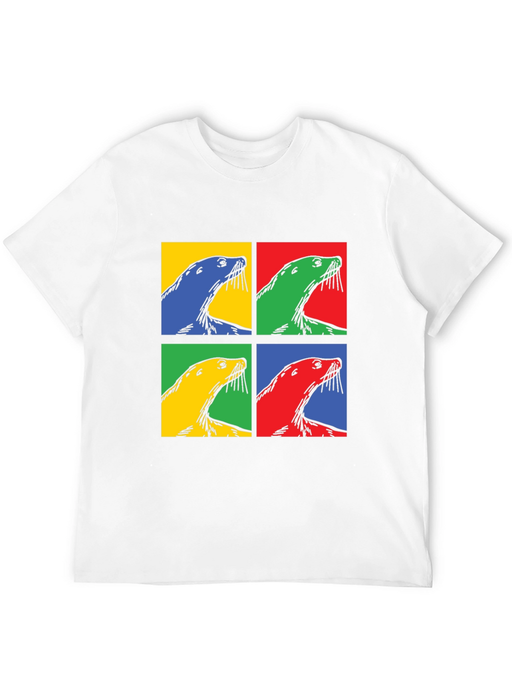 Pop Art Seal T-Shirt - Quirky Graphic Tee