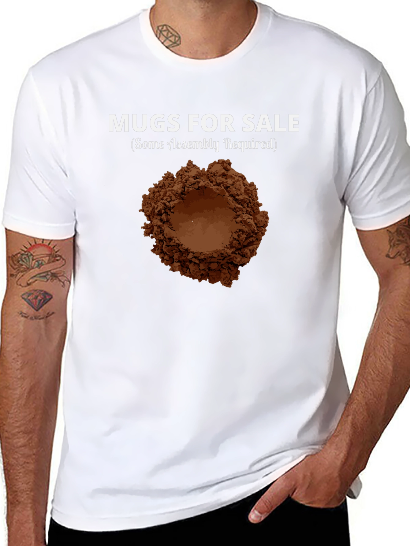 Mugs for Sale T-Shirt: Funny Coffee Lover Tee