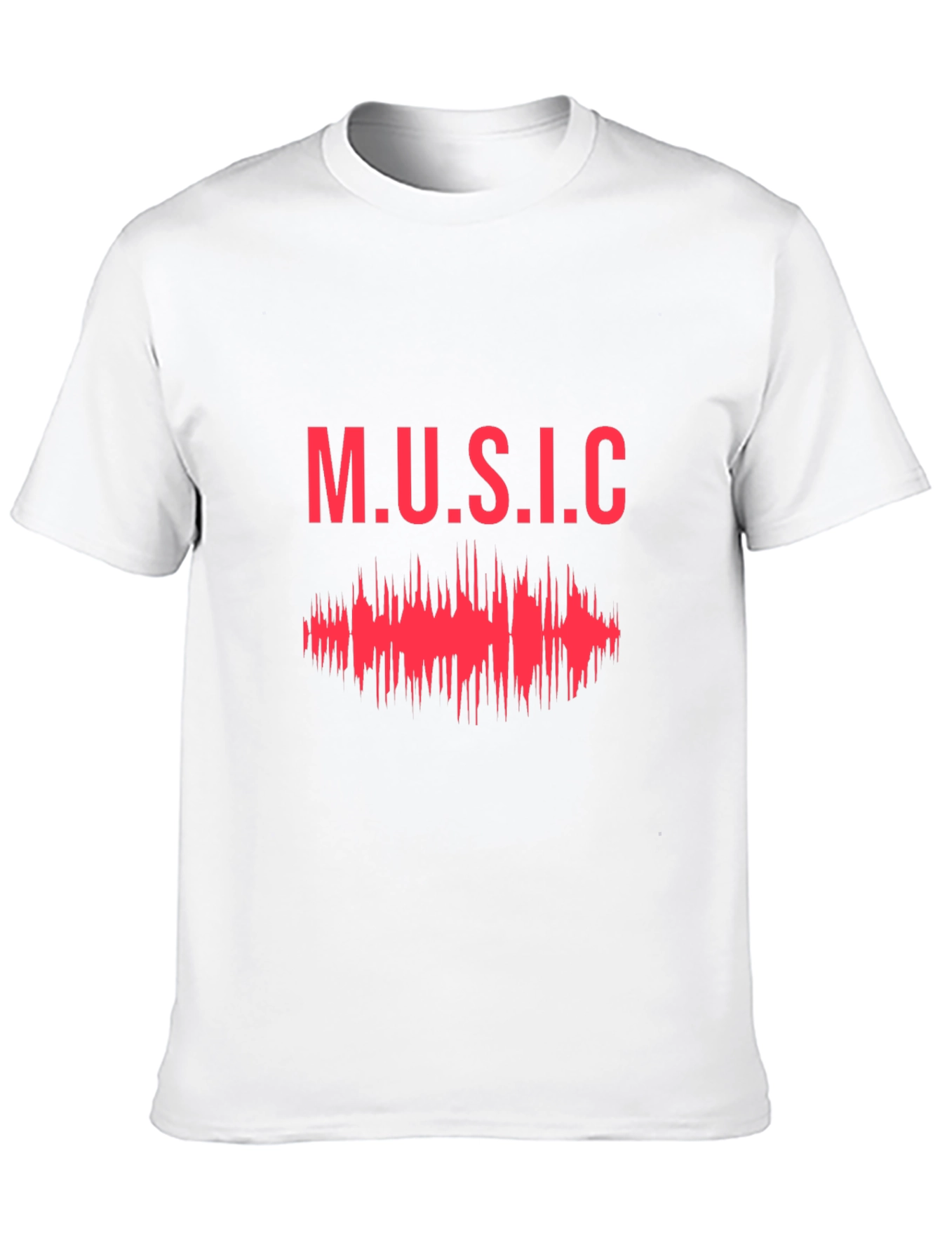 Music Graphic Print Tee - Stylish Black T-Shirt