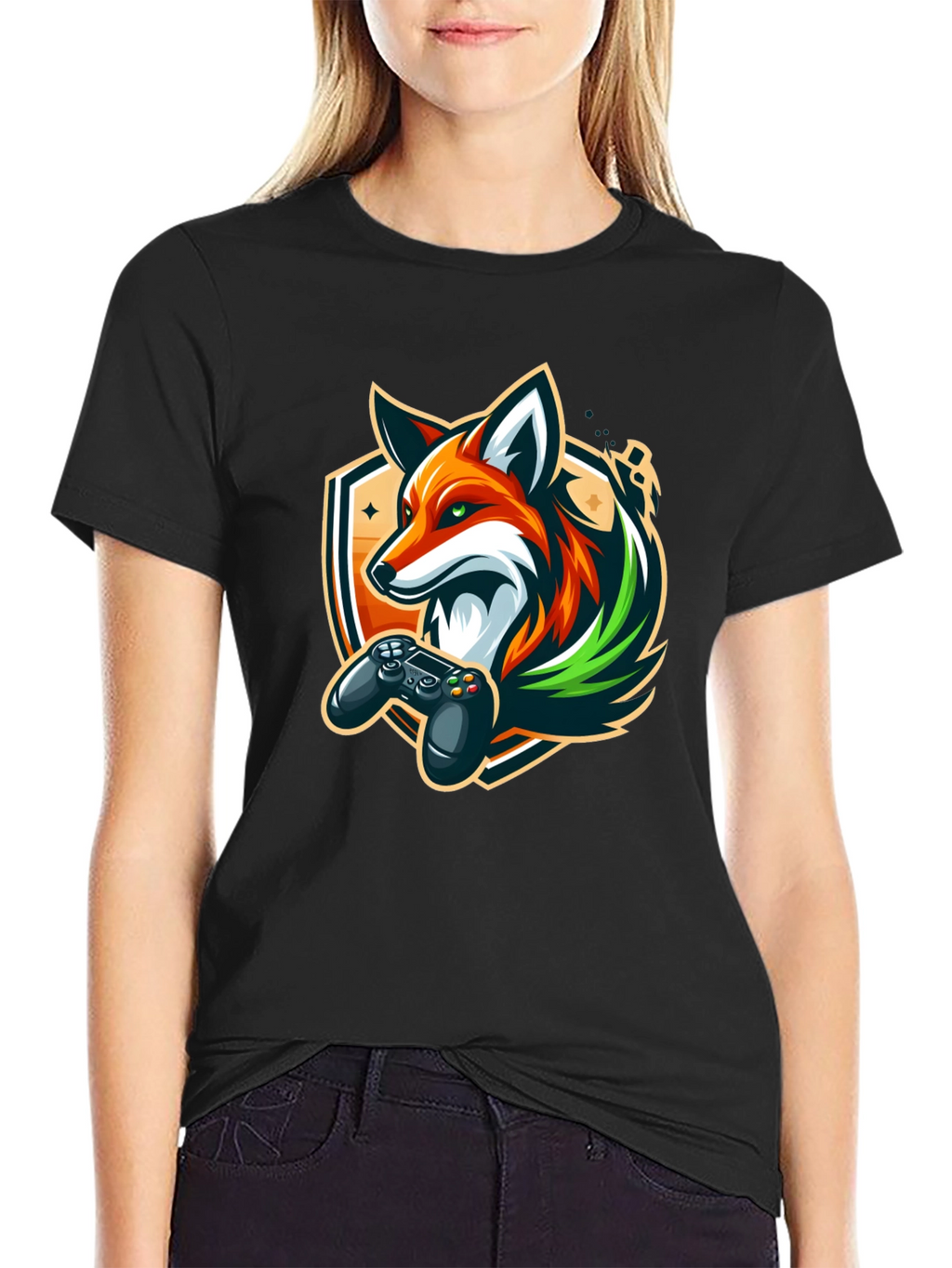 Gamer Fox Graphic Tee