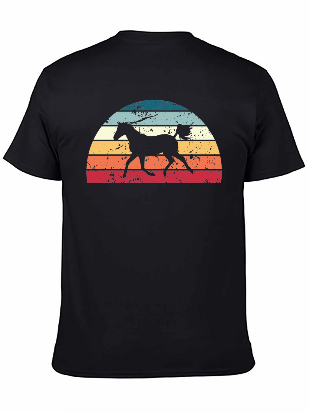 Retro Horse Sunset Graphic Tee