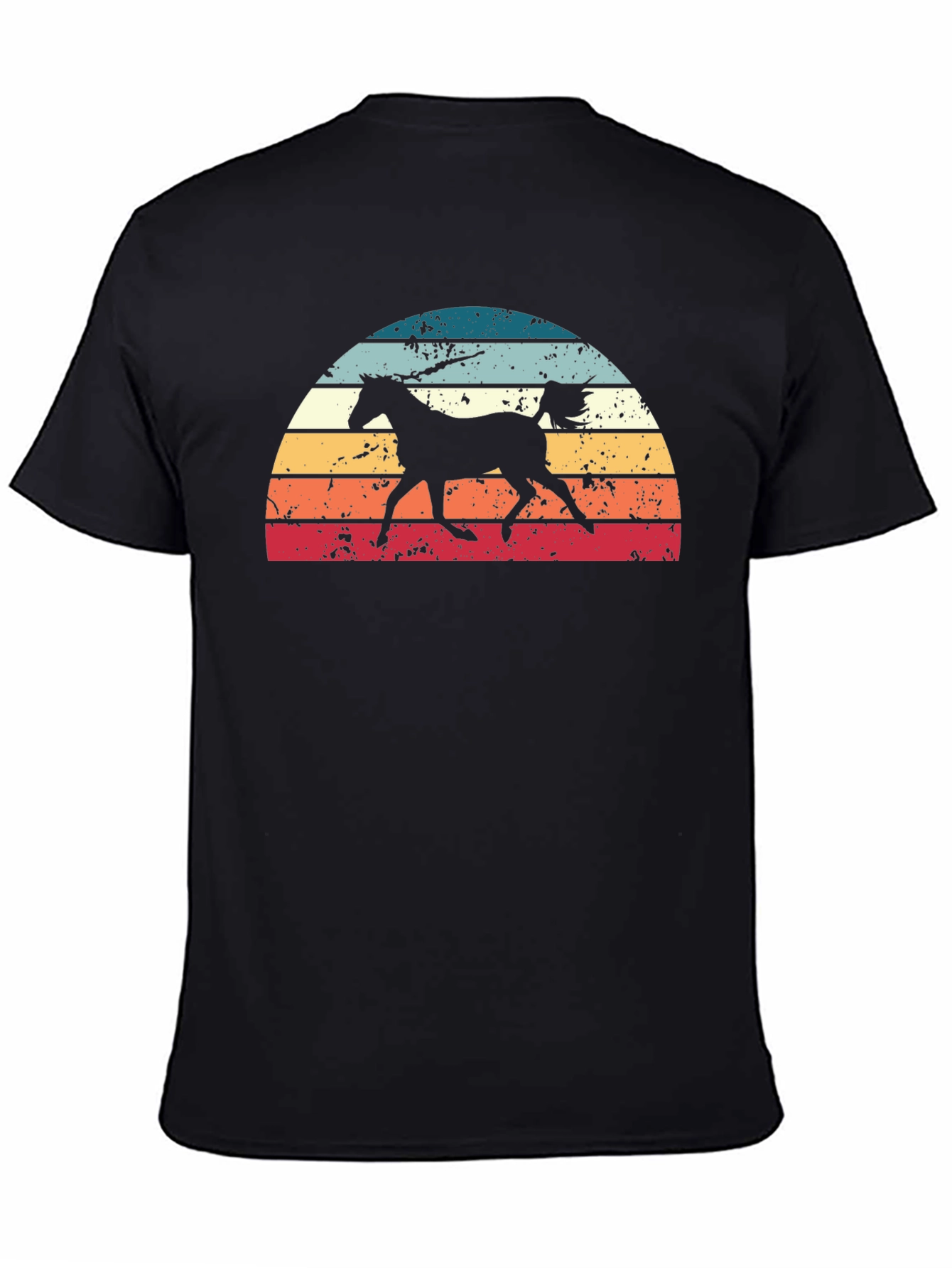 Retro Horse Sunset Graphic Tee