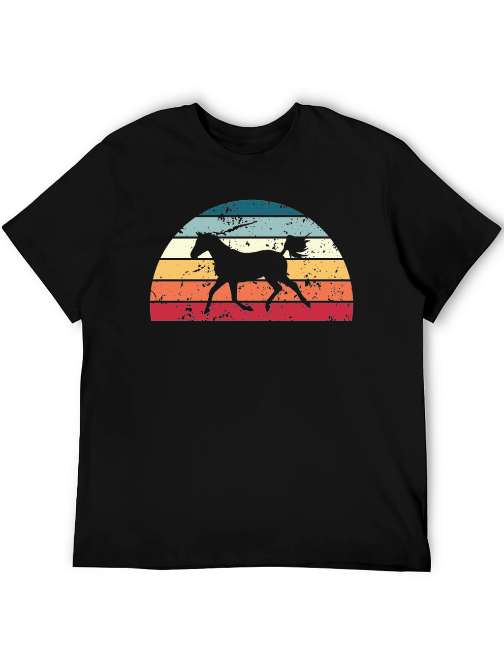 Retro Horse Sunset Graphic Tee