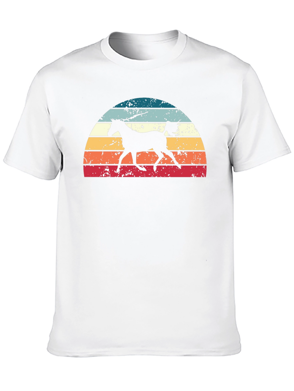 Retro Horse Sunset Graphic Tee
