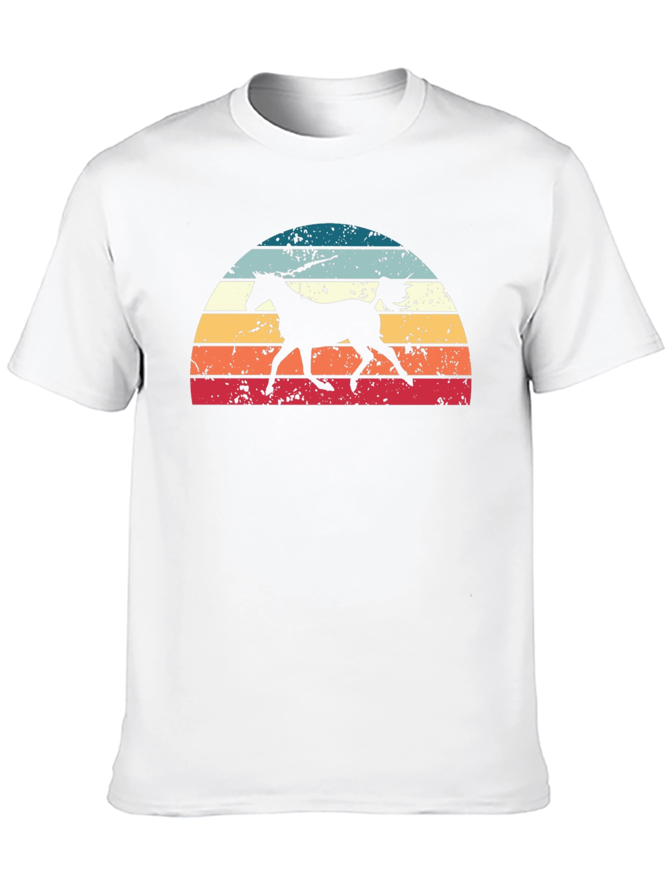 Retro Horse Sunset Graphic Tee