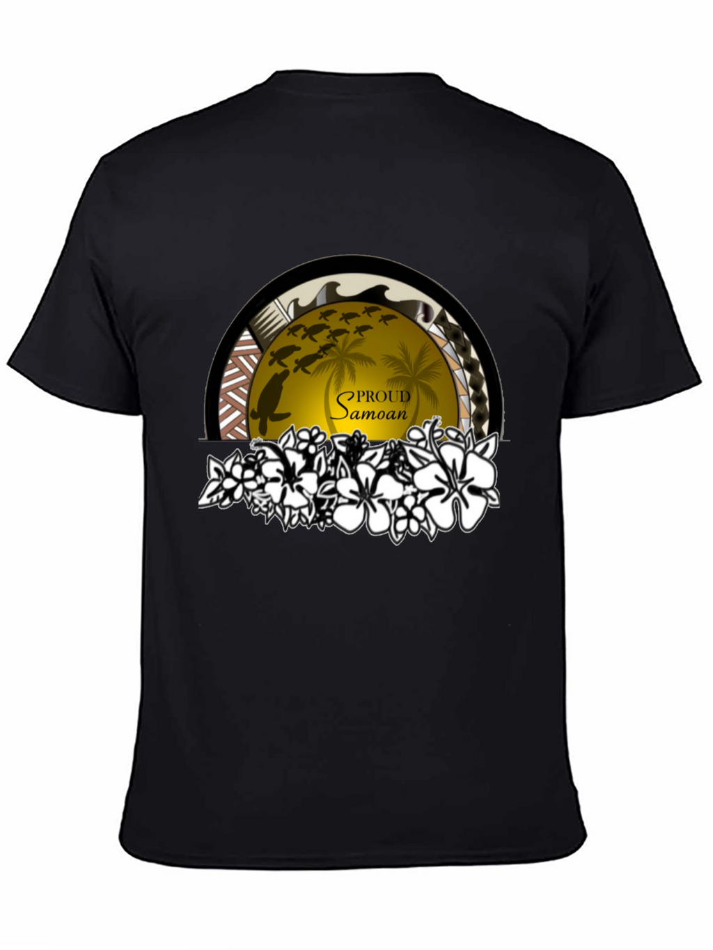 Proud Samoan Turtle Palm T-Shirt
