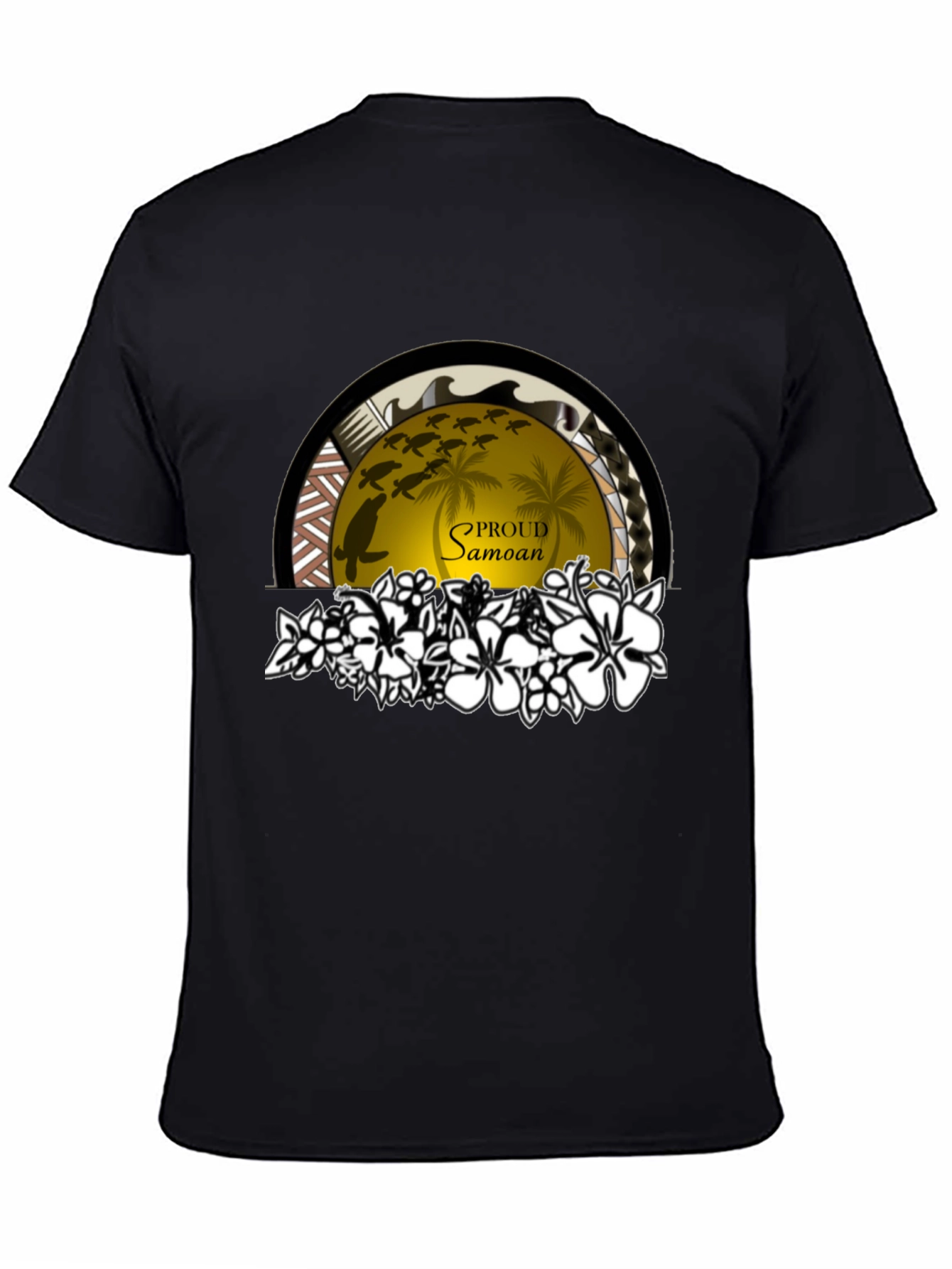 Proud Samoan Turtle Palm T-Shirt
