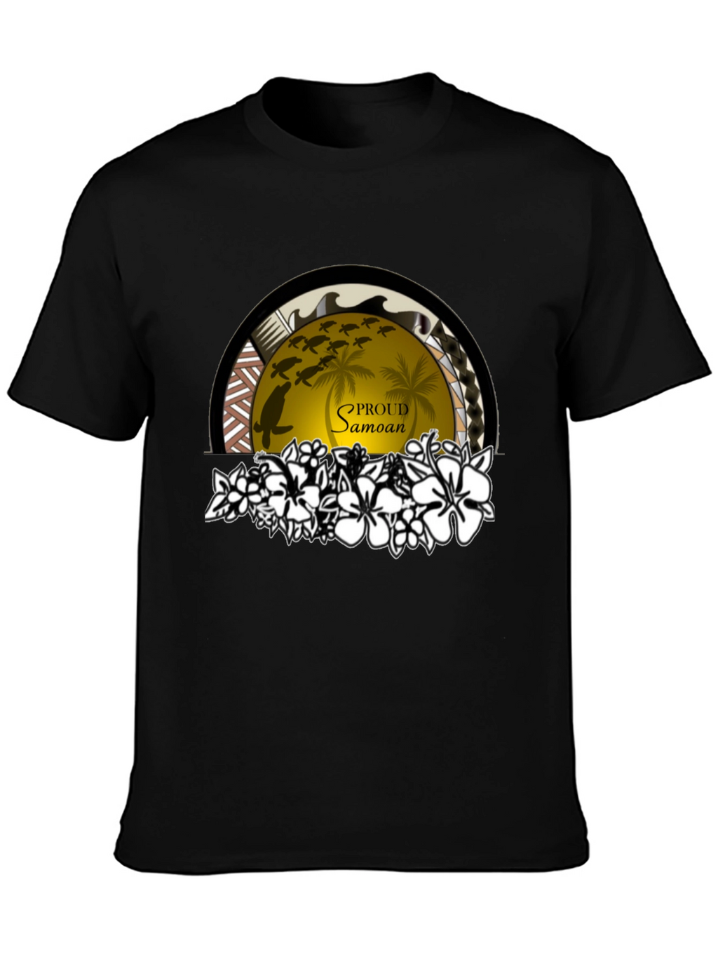Proud Samoan Turtle Palm T-Shirt