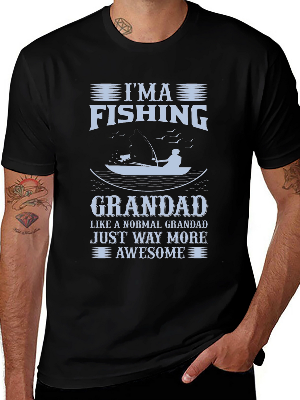 Im a Fishing Grandad Graphic T-Shirt