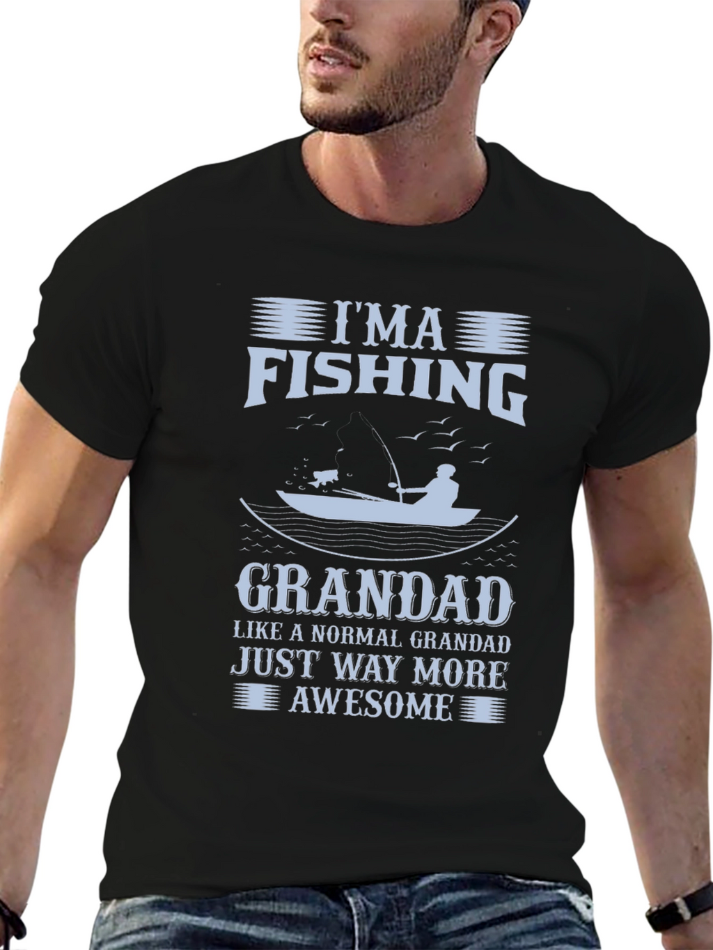 Im a Fishing Grandad Graphic T-Shirt