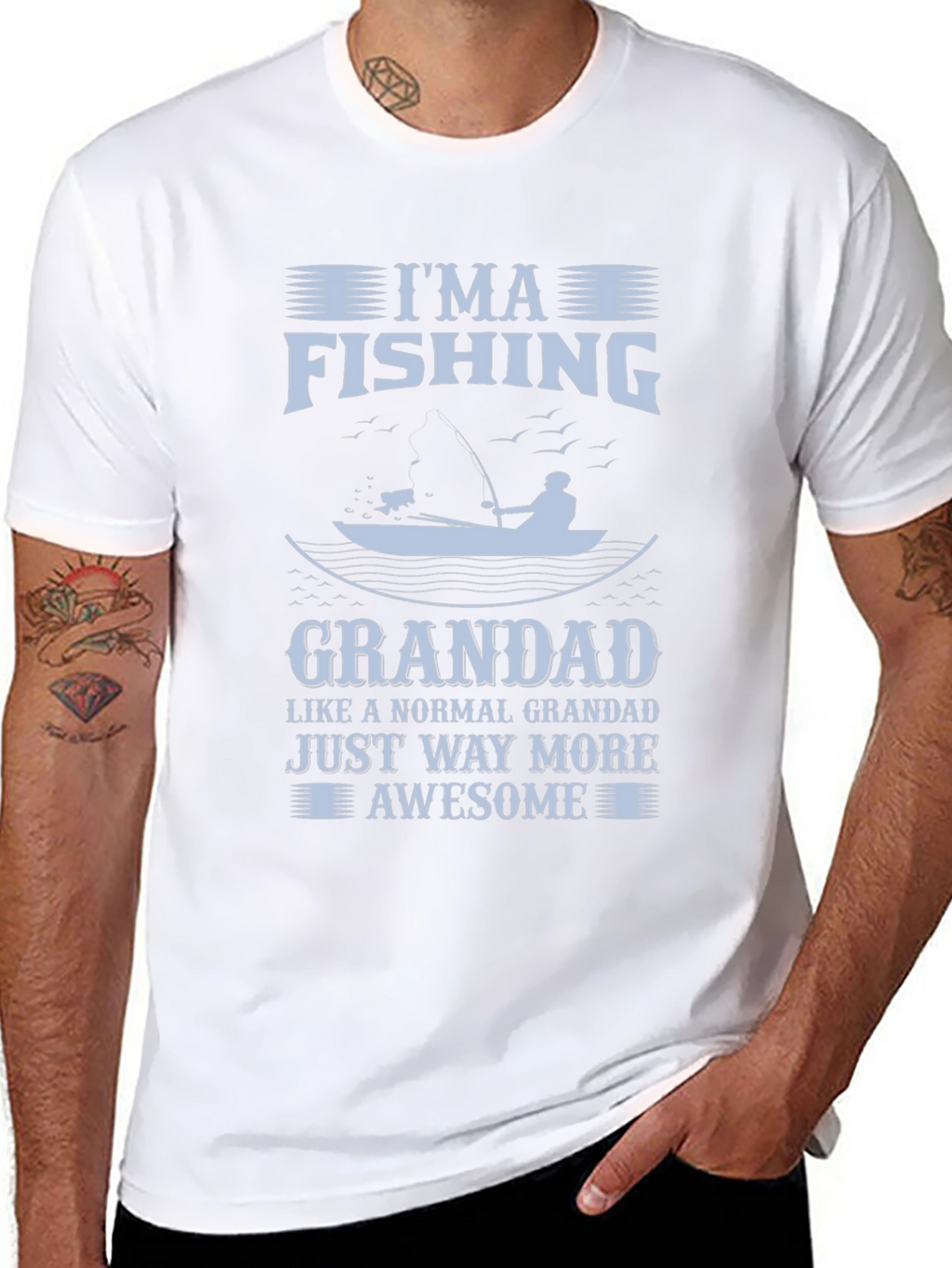 Im a Fishing Grandad Graphic T-Shirt