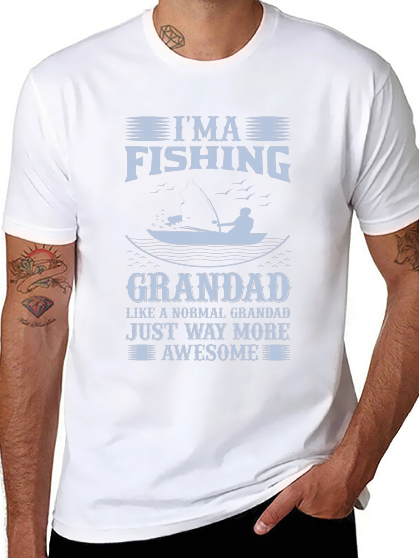Im a Fishing Grandad Graphic T-Shirt