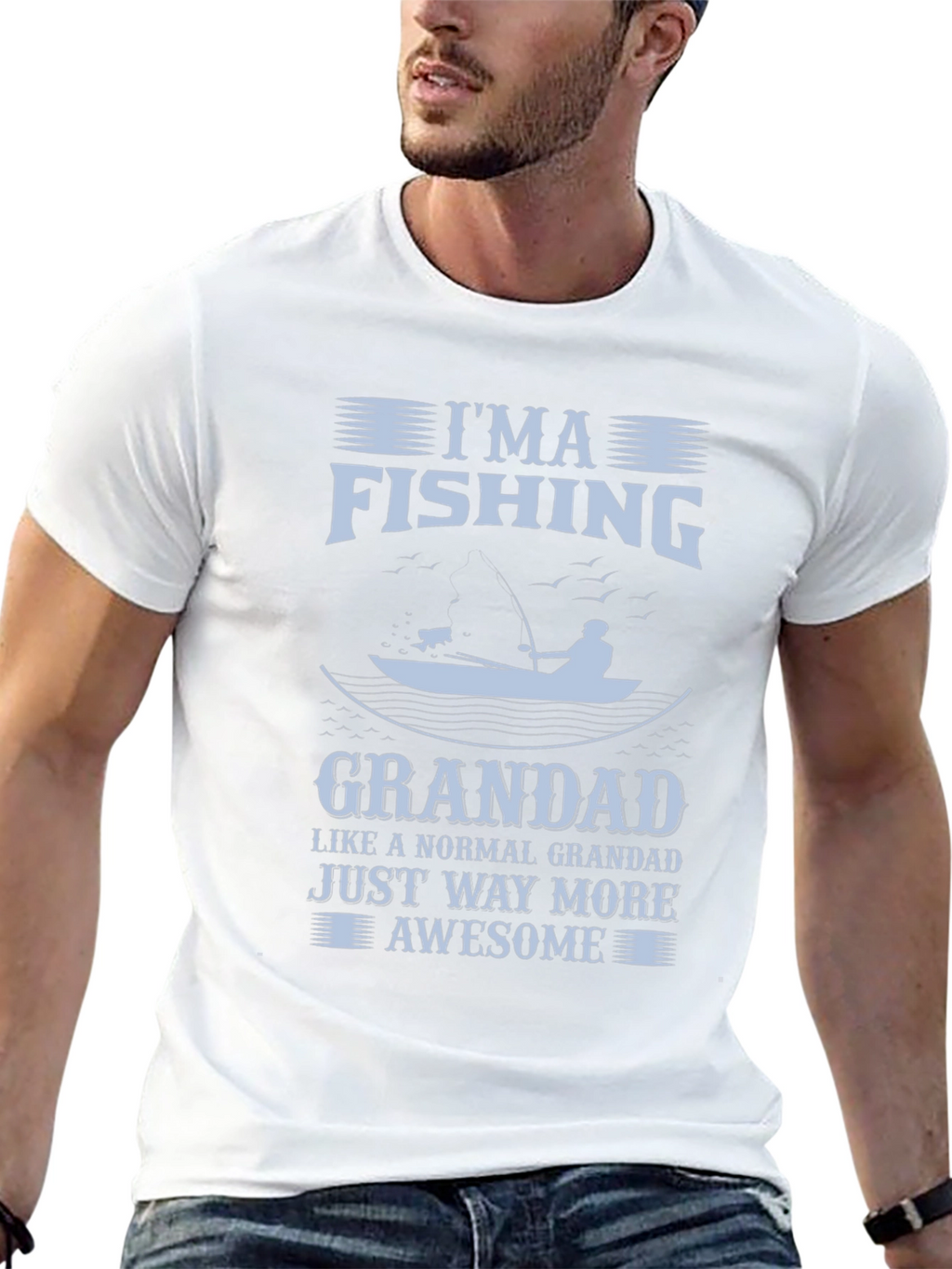 Im a Fishing Grandad Graphic T-Shirt