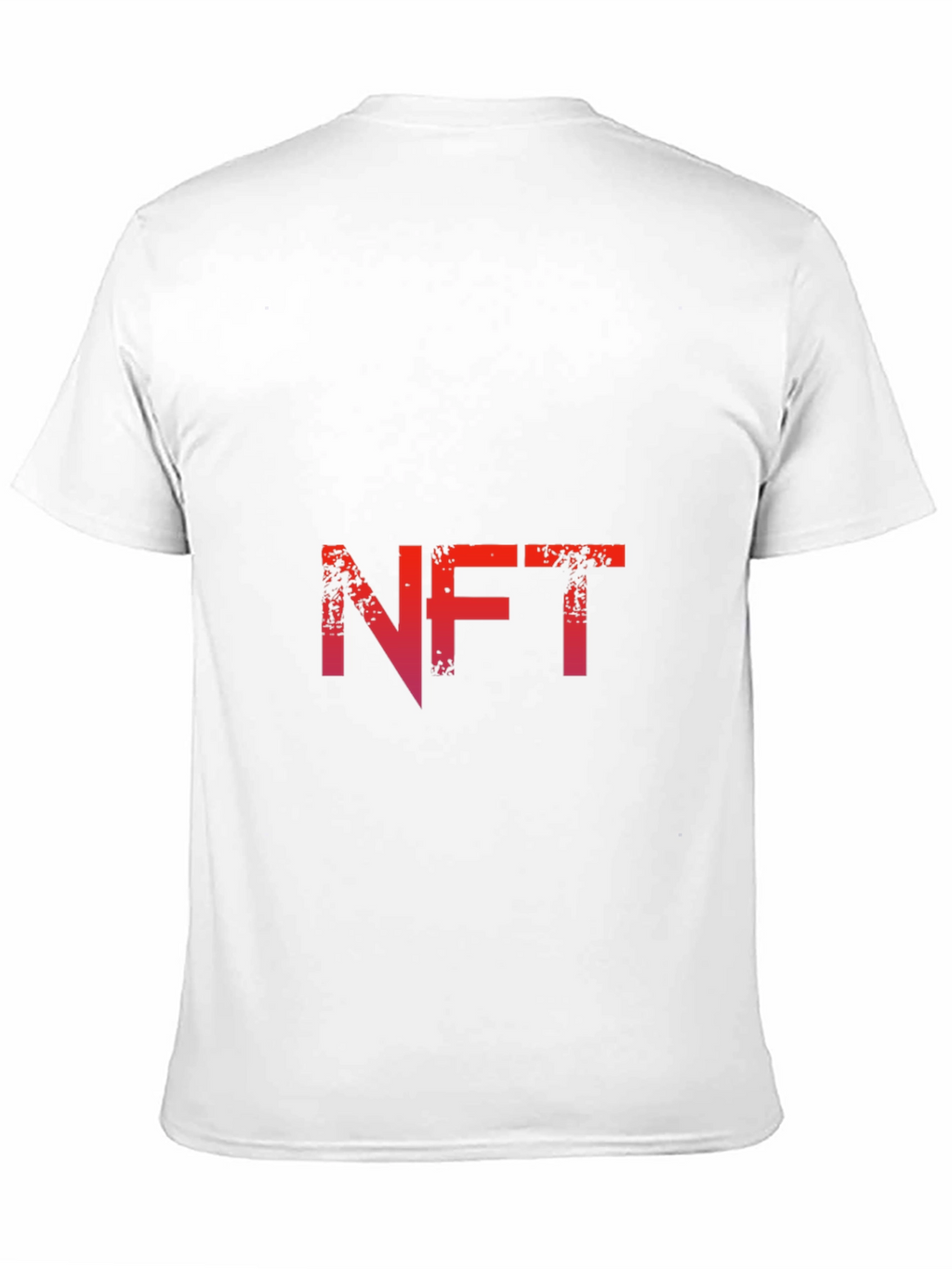 NFT Graphic Tee - Distressed Red Print on Black