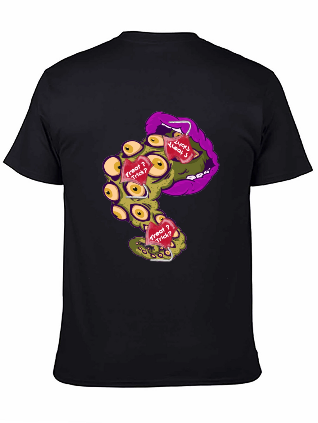 Monster Mouth Halloween Graphic T-Shirt