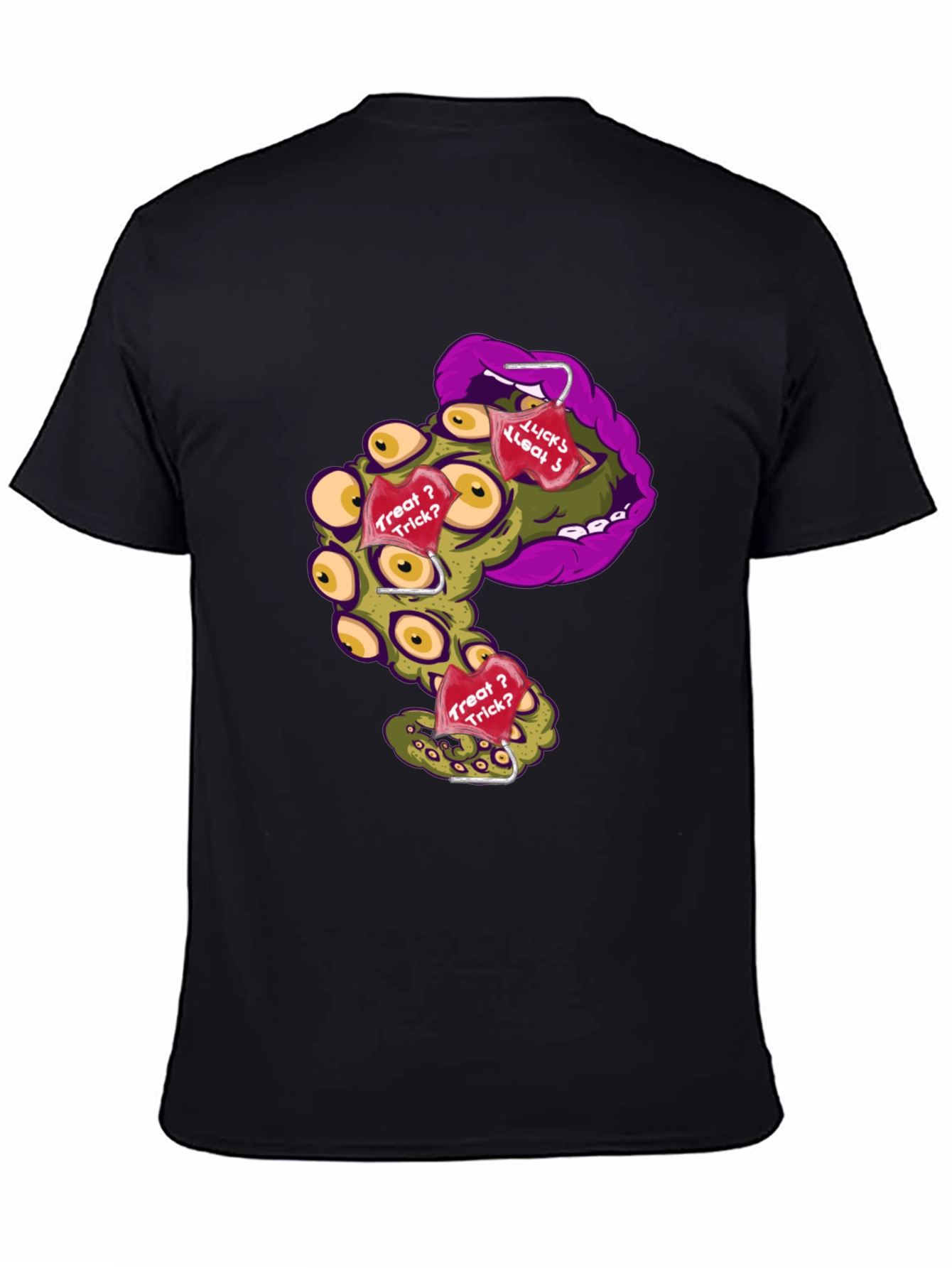 Monster Mouth Halloween Graphic T-Shirt