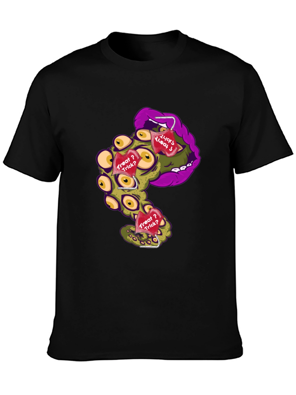 Monster Mouth Halloween Graphic T-Shirt