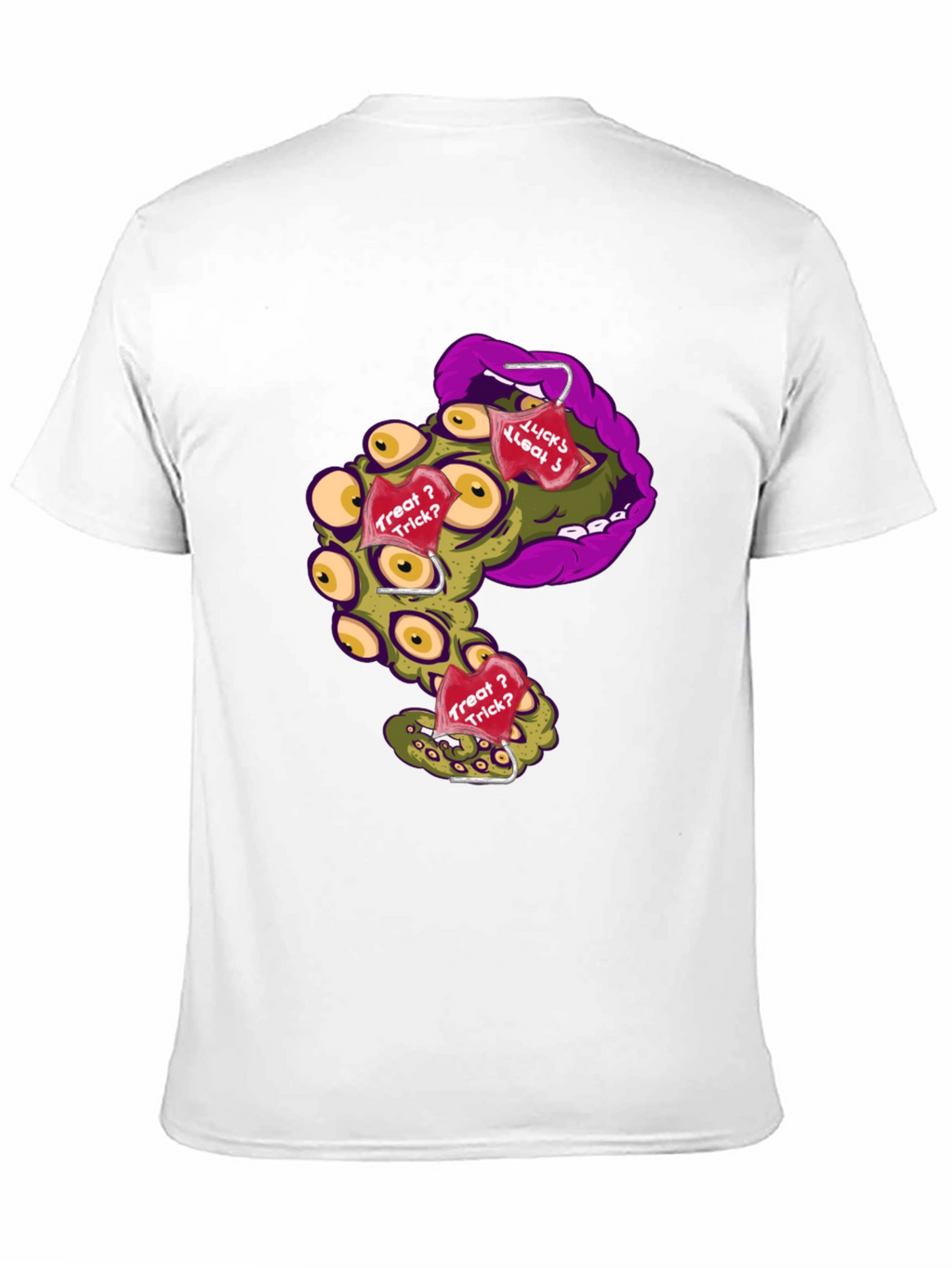 Monster Mouth Halloween Graphic T-Shirt