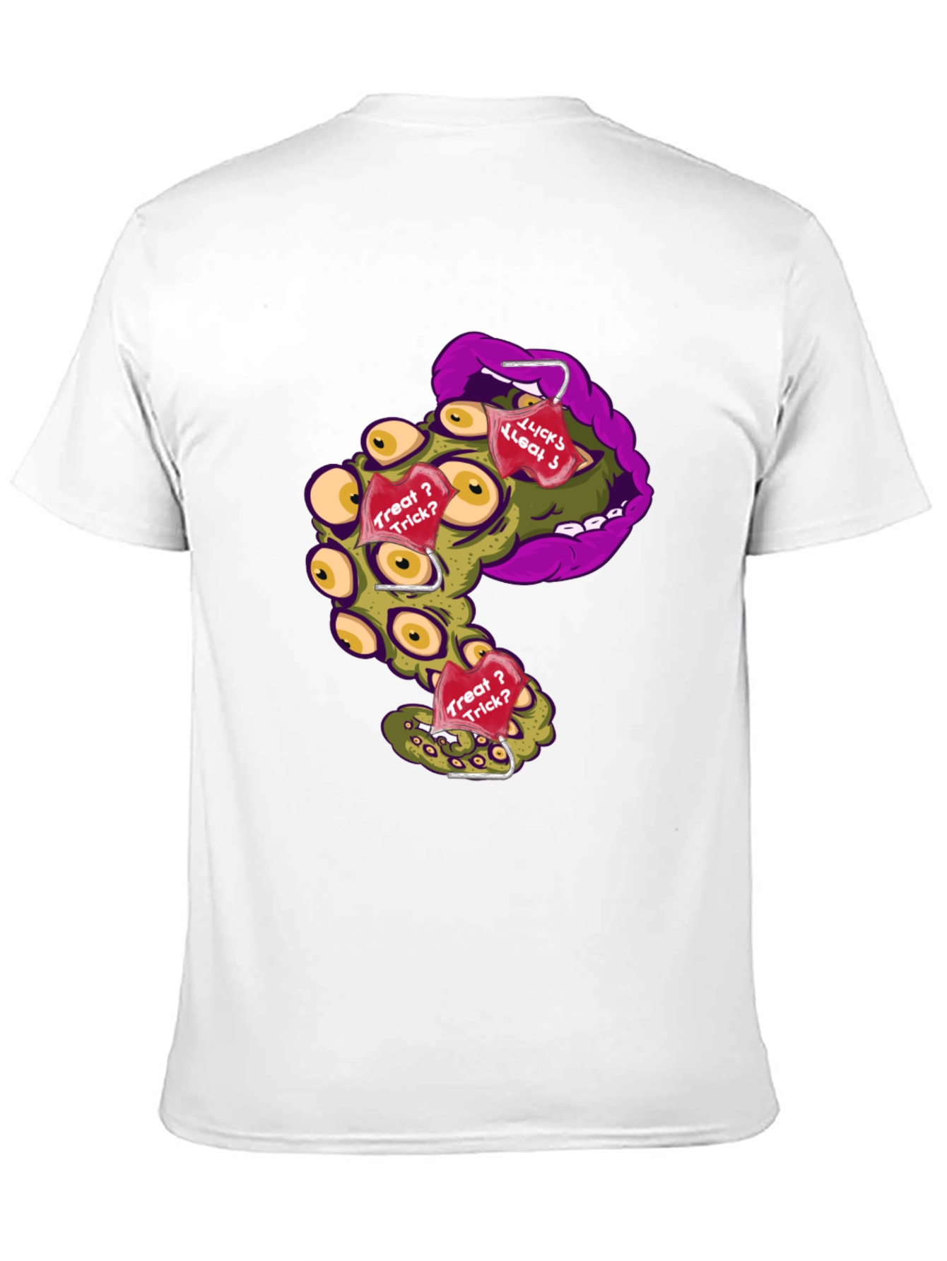 Monster Mouth Halloween Graphic T-Shirt